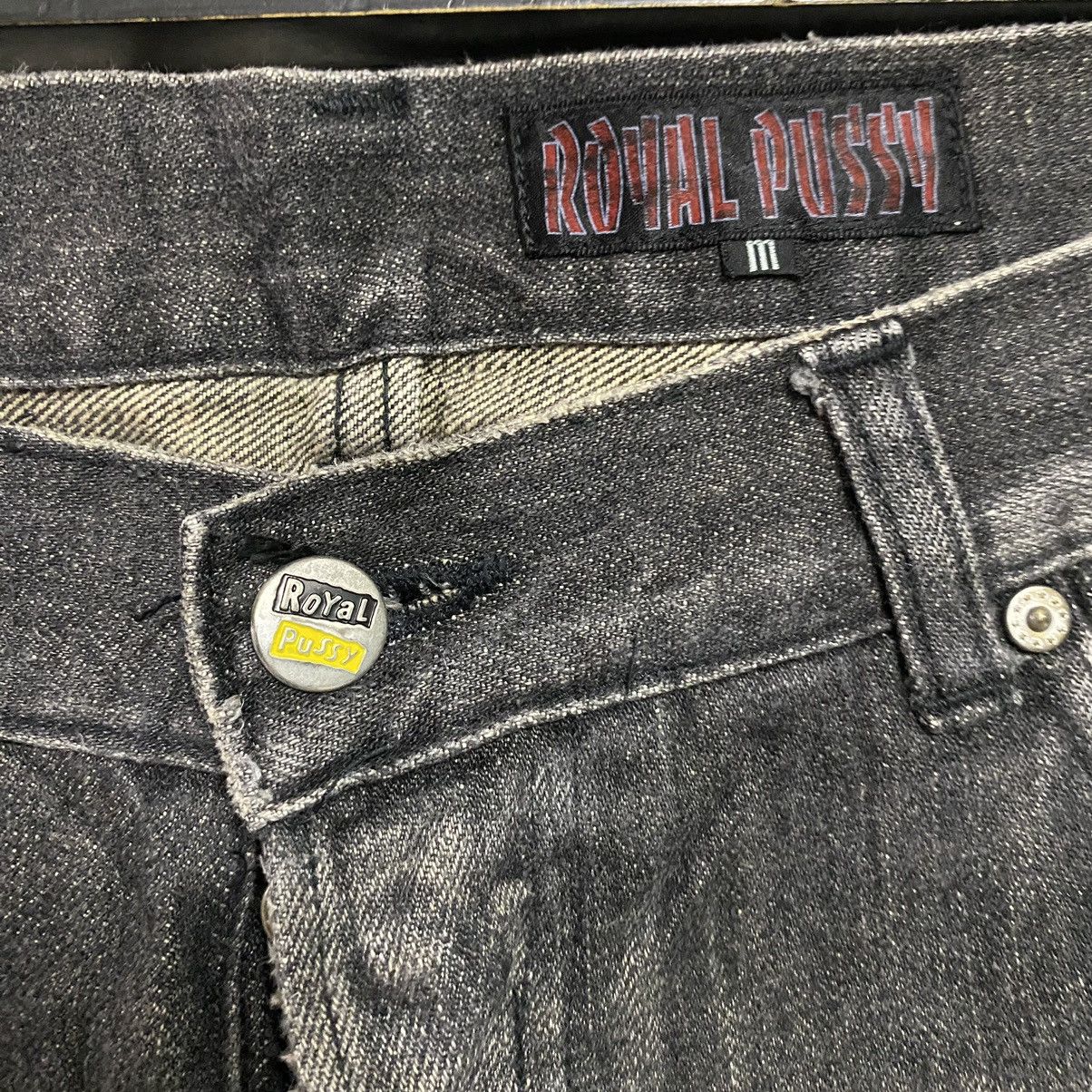 Japanese Brand Vintage ROYAL PUSSY Denim Painter Jeans Size 29" - 17 Thumbnail