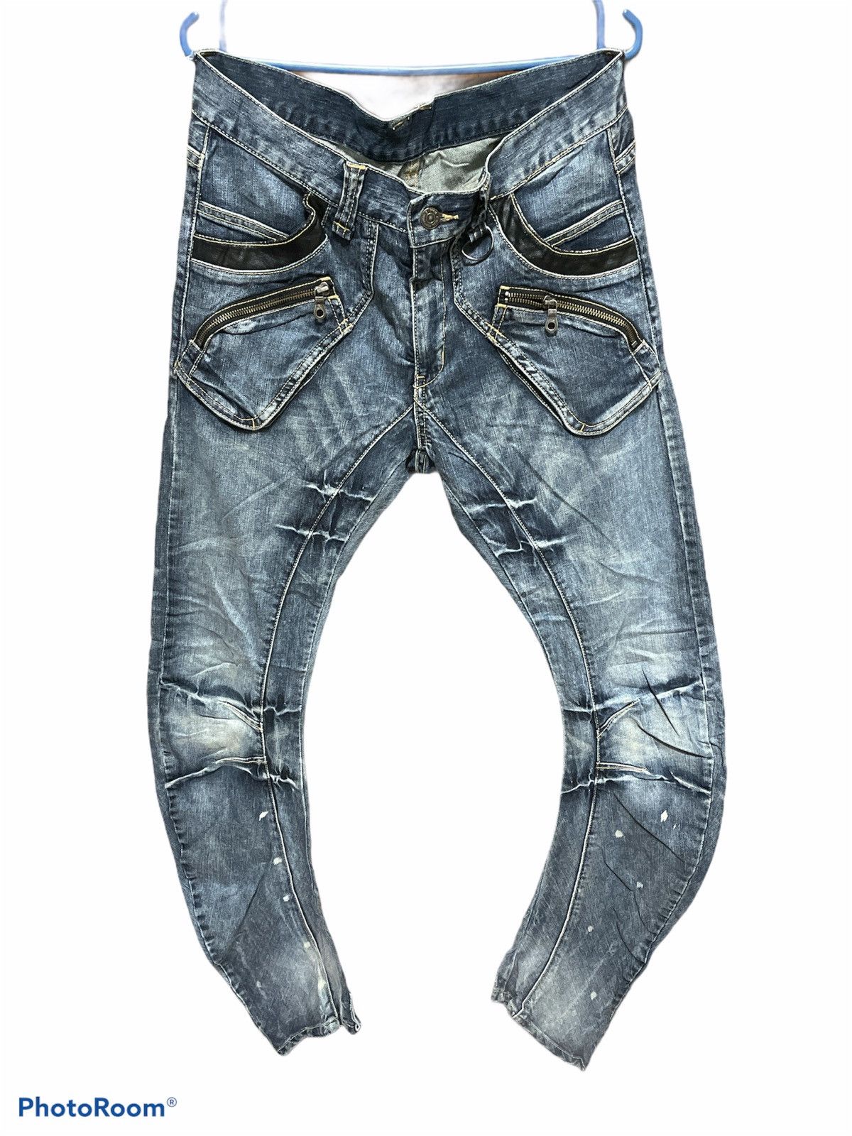 Japanese Brand × PPFM Distressed Curve Skinny PPFM jeans | Grailed