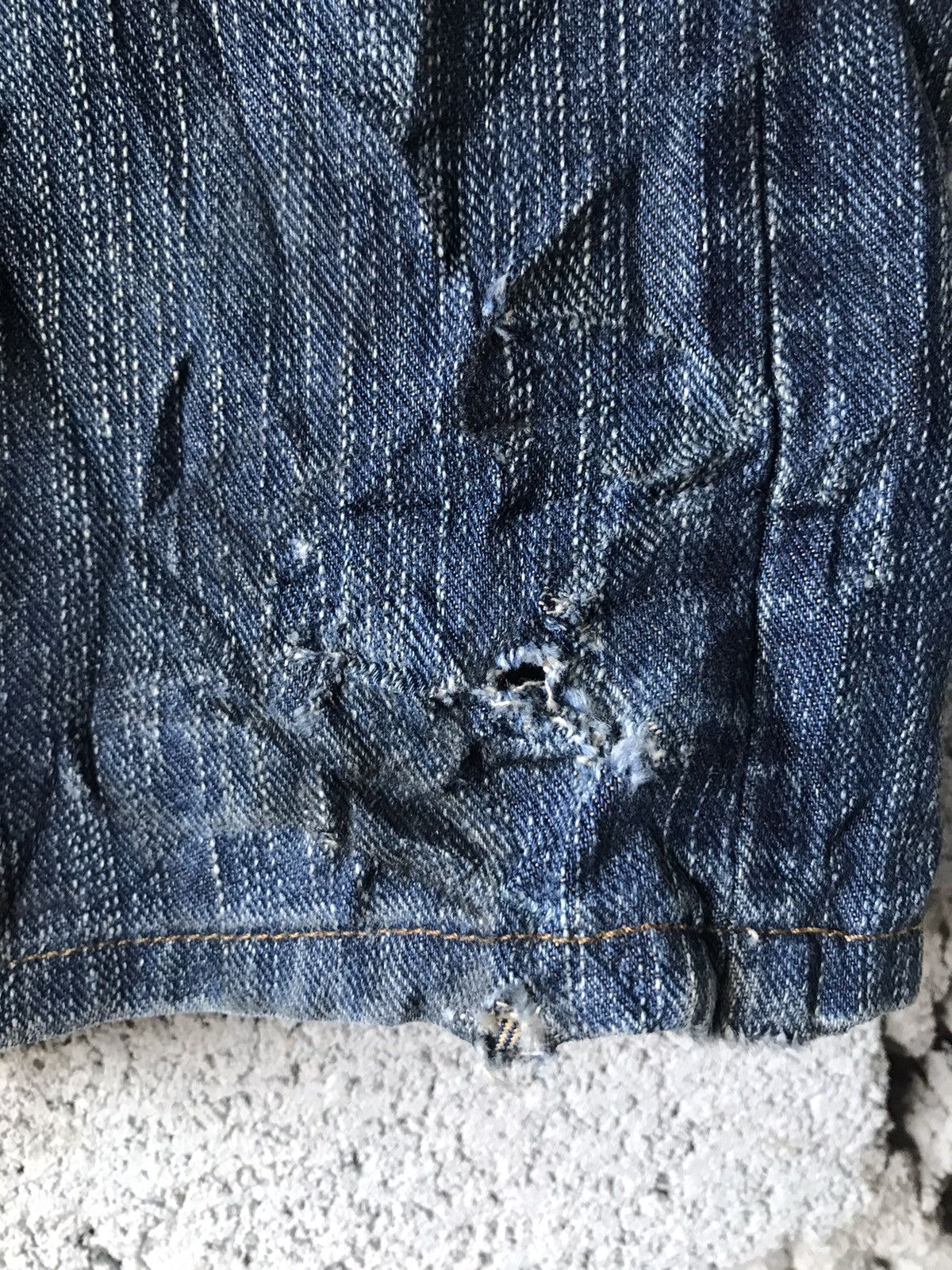 Edwin × Vintage Vintage Edwin Distressed Denim Size 33x41 Size US 33 - 6 Thumbnail
