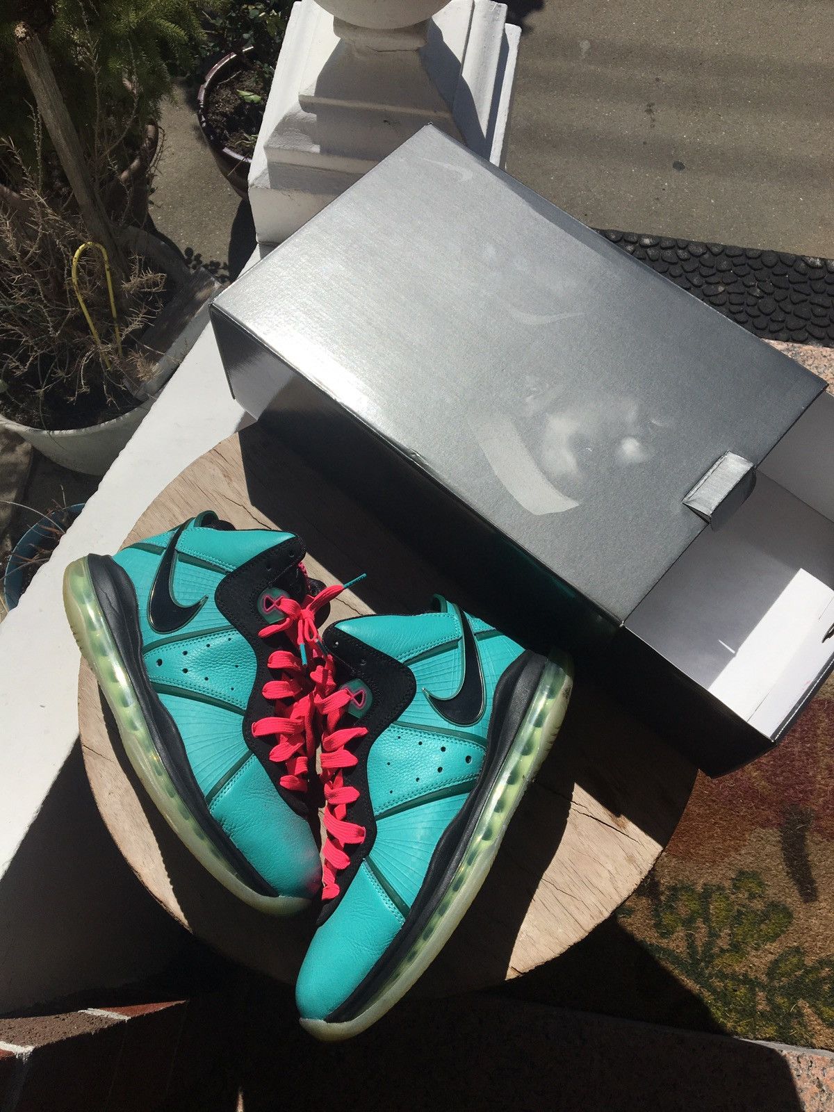 image of Nike Lebron 8 Preheat South Beach 2021 Release Lbj Shoes in Blue, Men's