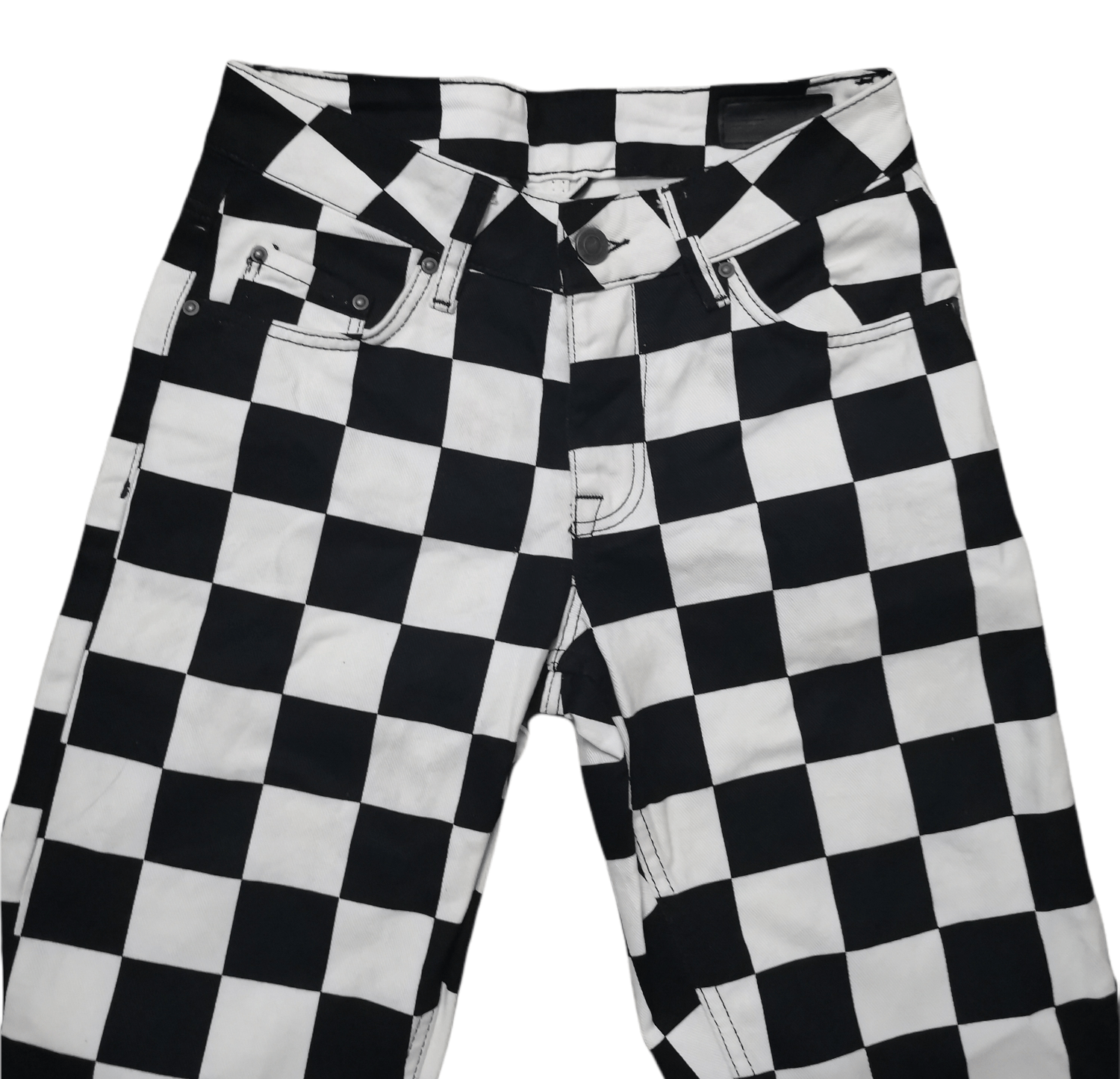 Asos 🔥BEST PRICE🔥Asos Black & White Denim Pants Size US 26 / EU 42 - 3 Thumbnail