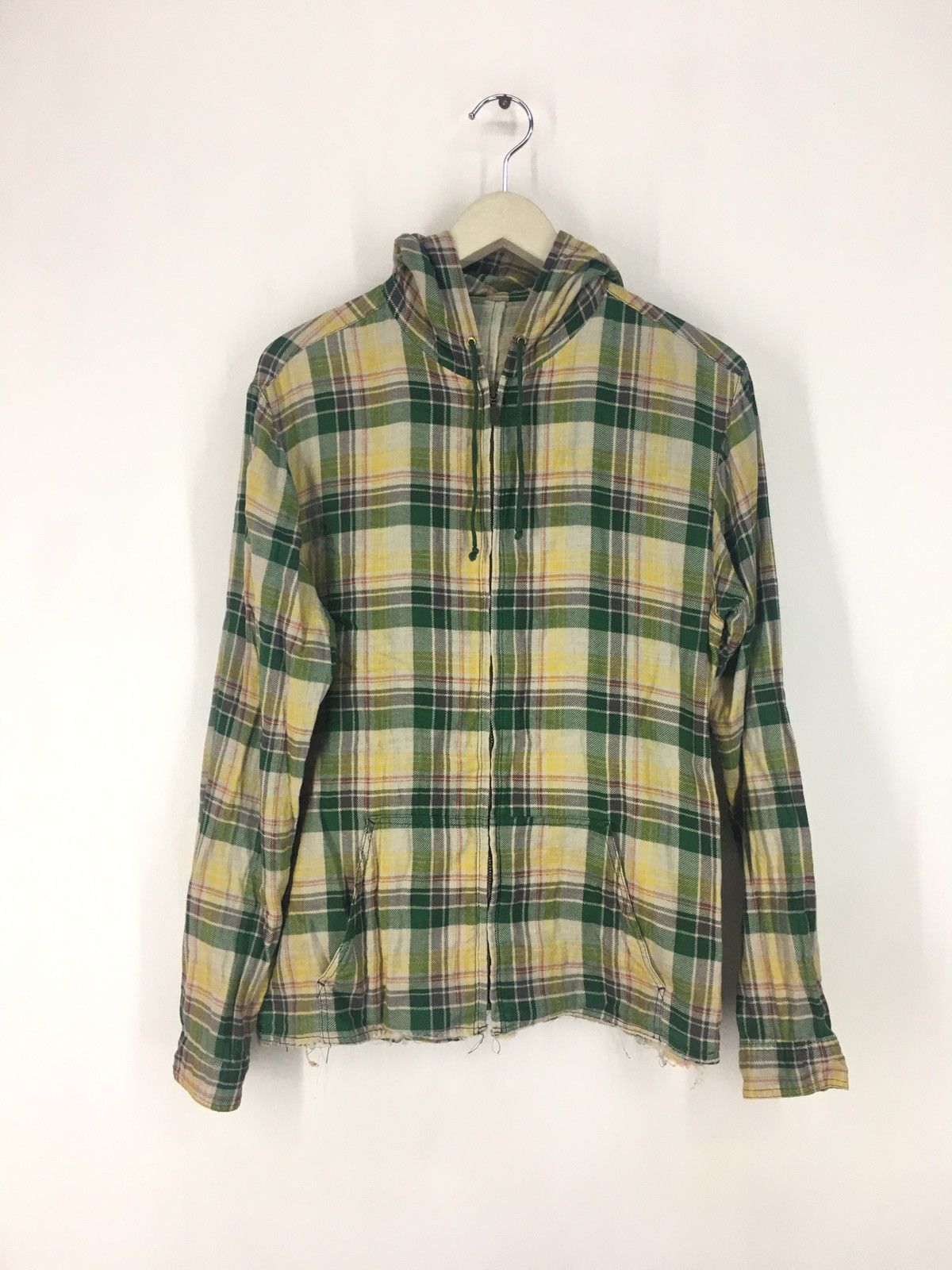 Iroquois Japan Iroquois hoodie zip up plaid jacket Size US S / EU 44-46 / 1 - 1 Thumbnail
