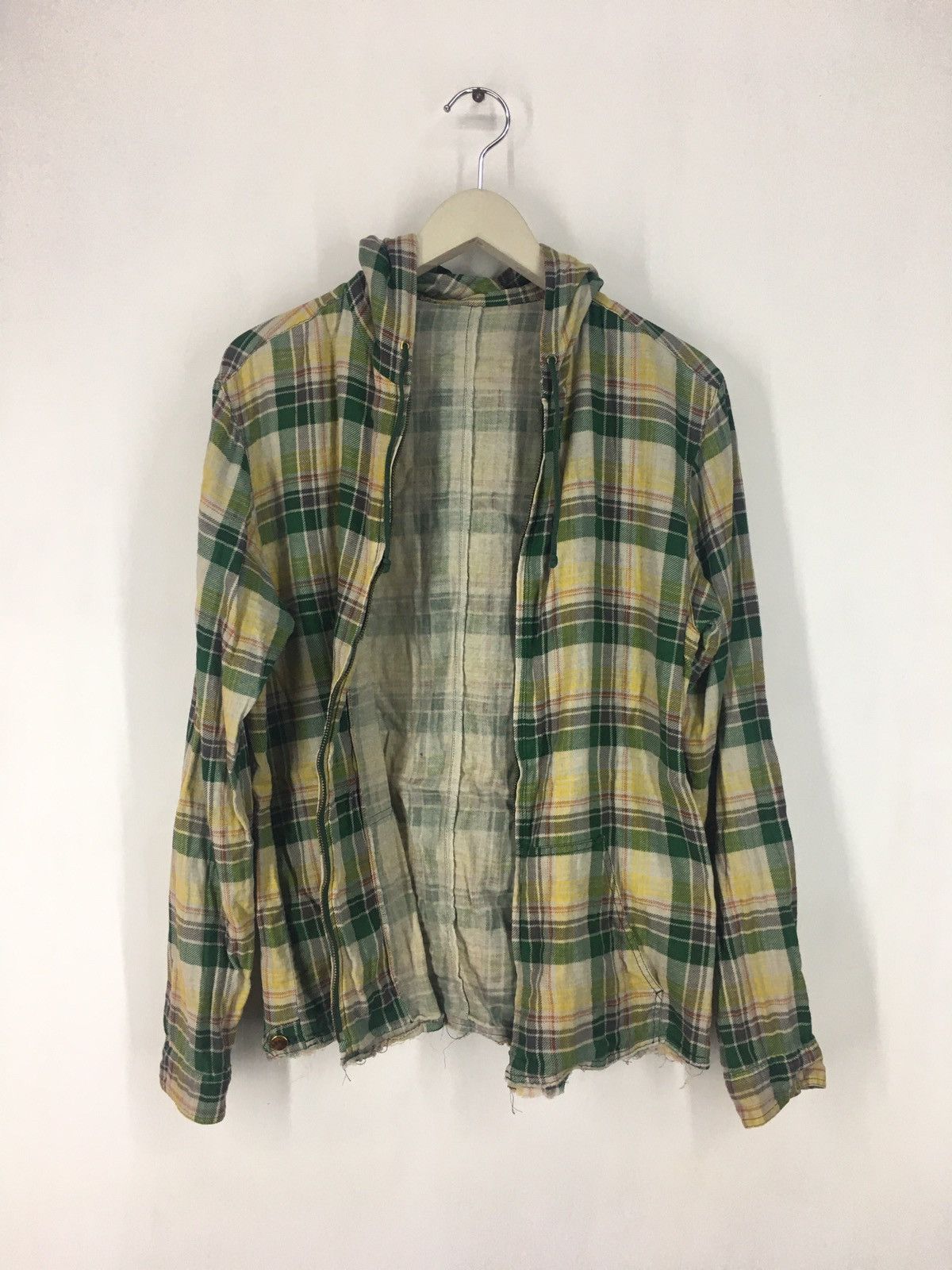 Iroquois Japan Iroquois hoodie zip up plaid jacket Size US S / EU 44-46 / 1 - 3 Thumbnail