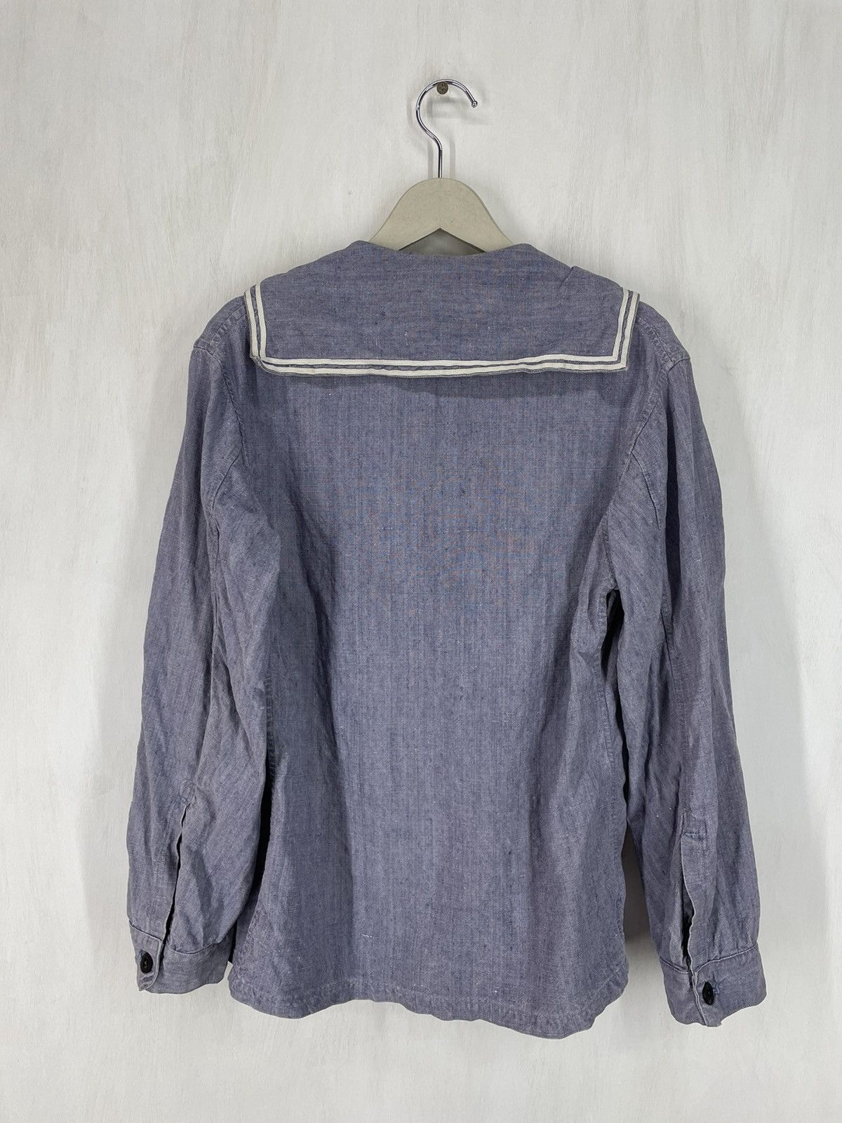 Vintage True Vintage 50s Navy shawl collar jacket Size US M / EU 48-50 / 2 - 2 Thumbnail