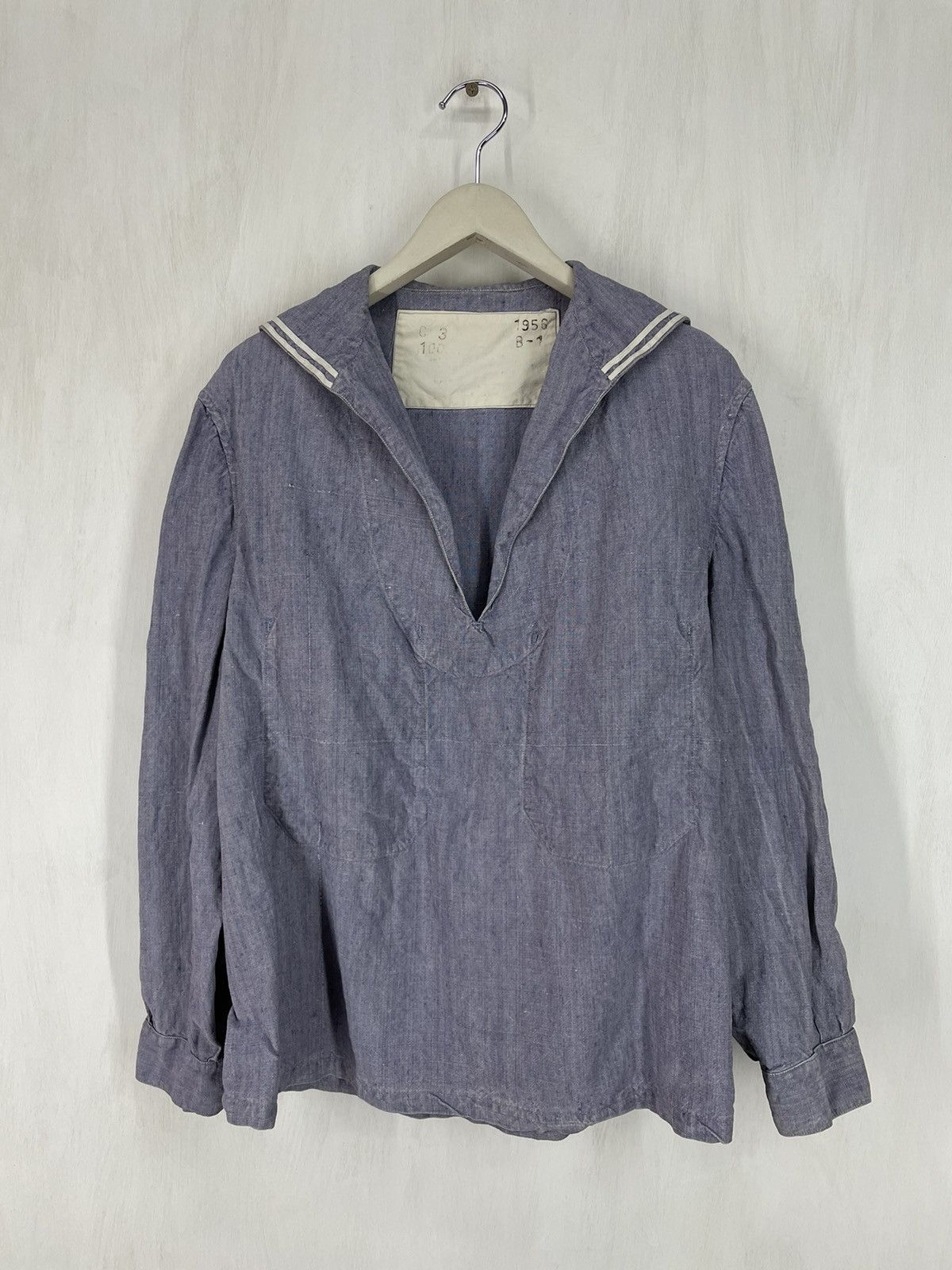 Vintage True Vintage 50s Navy shawl collar jacket Size US M / EU 48-50 / 2 - 1 Thumbnail