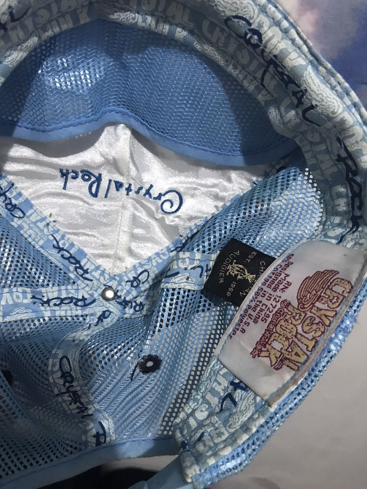 Christian Audigier Y2K CRYSTAL ROCK TRUCKER HAT BY CHRISTIAN AUDIGIER Size ONE SIZE - 5 Thumbnail