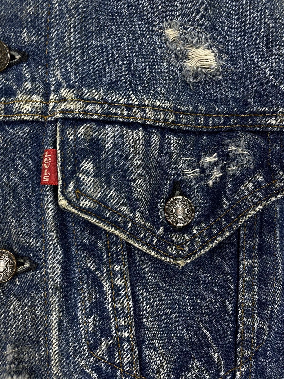 Levi's Vtg Levi’s Tracker sleeveless biker punk distress jacket Size US S / EU 44-46 / 1 - 4 Thumbnail
