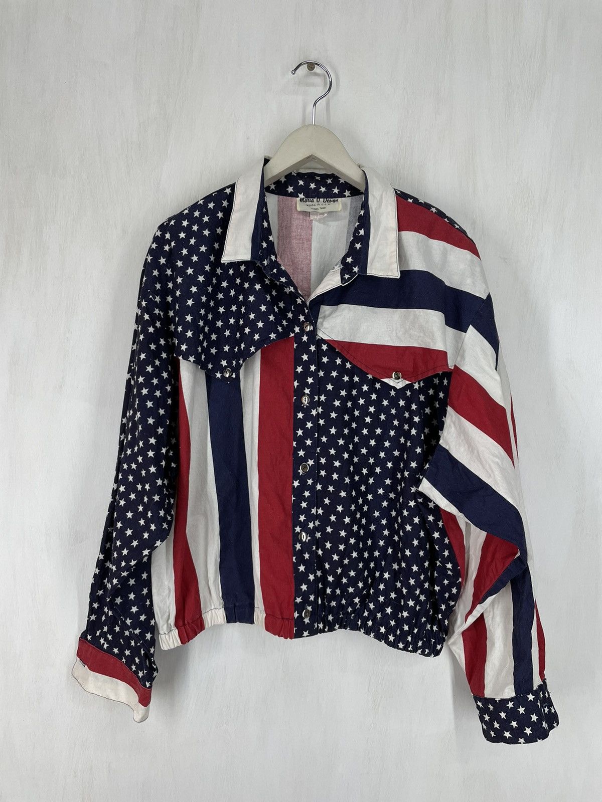 Vintage Maria O Design USA flag western syle jacket