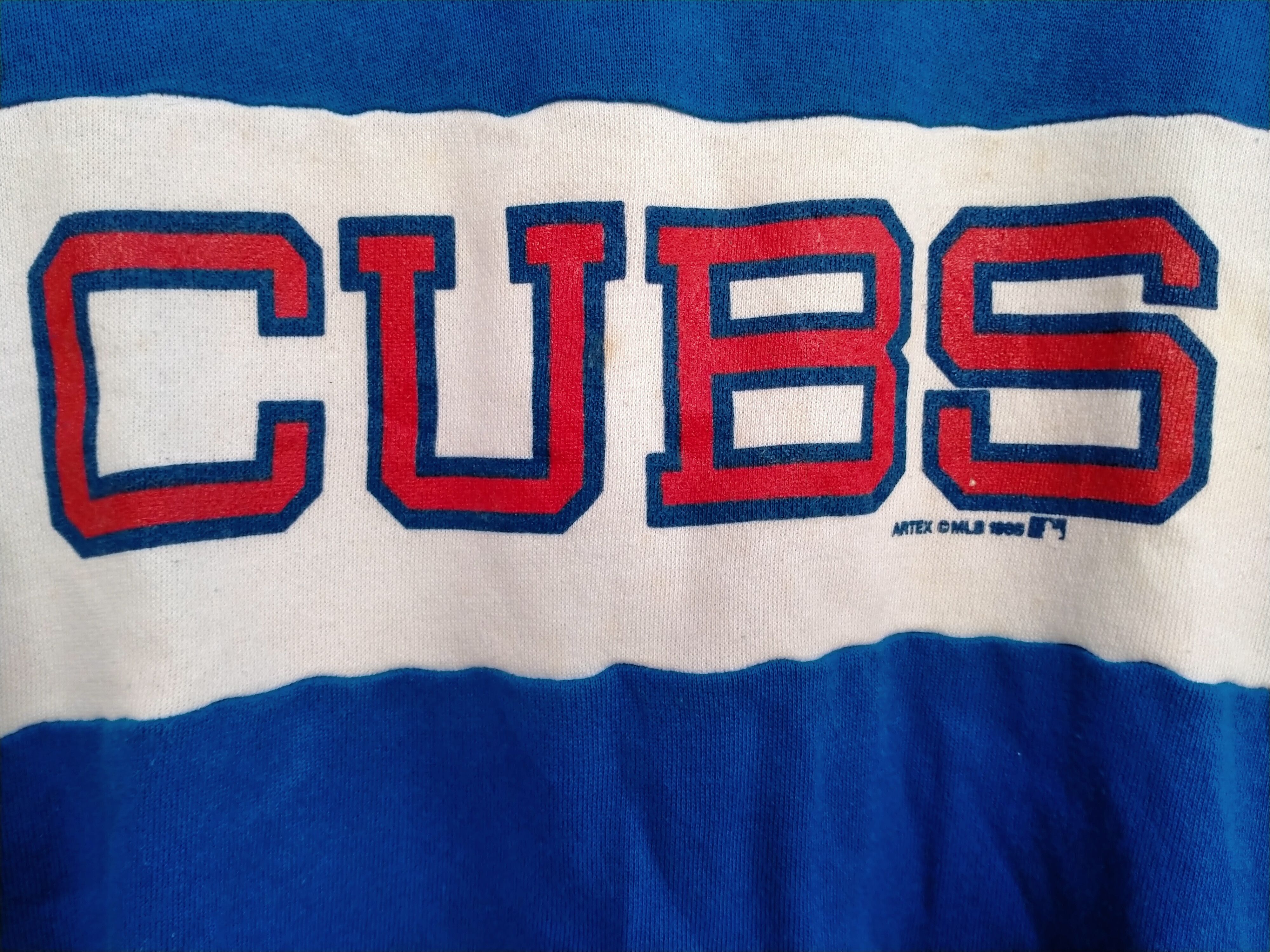 MLB × Vintage Vintage 80s Chicago Cubs MLB sweatshirt by artex Size US L / EU 52-54 / 3 - 3 Thumbnail