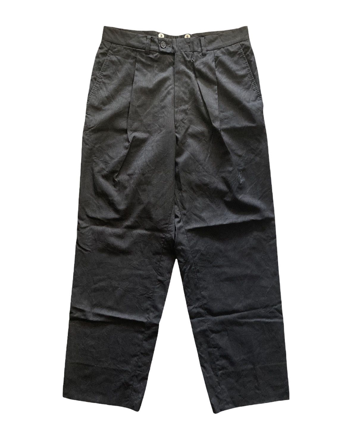 Gucci Gucci bretelle black pinstripe pants Size US 30 / EU 46 - 1 Thumbnail