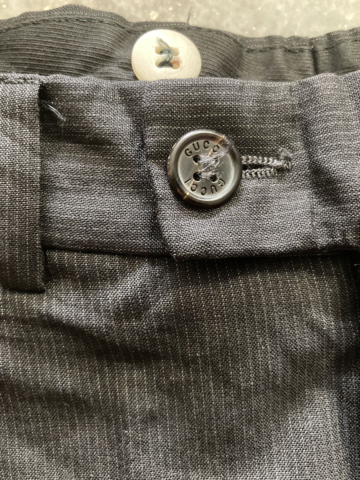 Gucci Gucci bretelle black pinstripe pants Size US 30 / EU 46 - 3 Thumbnail