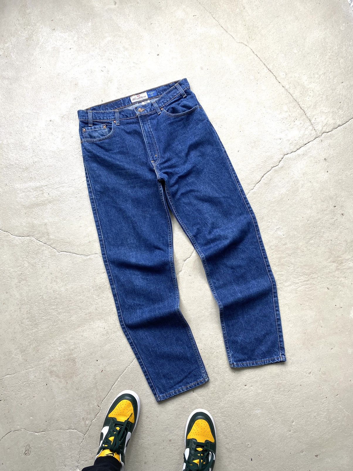 Levi's Vintage Clothing 90’s Vintage Levi’s 540 Denim Pants Navy Y2K Hype Size US 34 / EU 50 - 2 Thumbnail