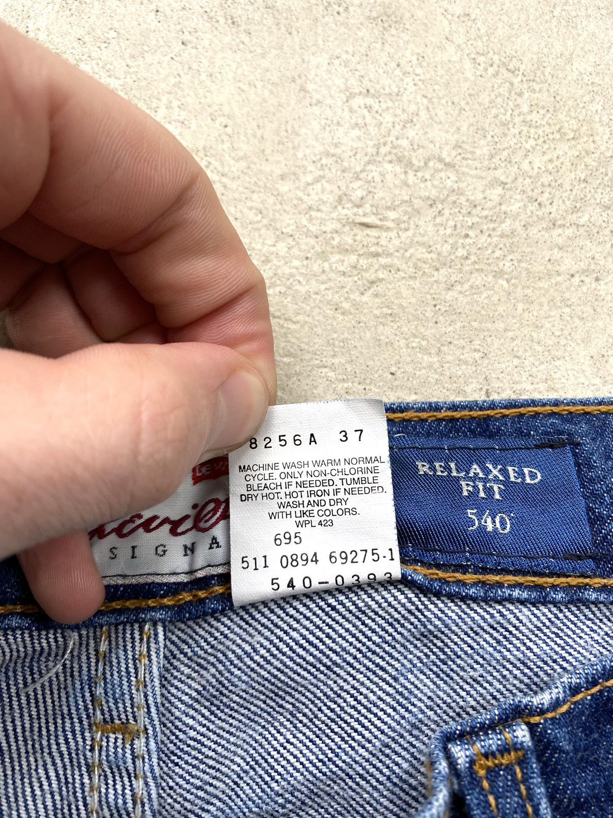 Levi's Vintage Clothing 90’s Vintage Levi’s 540 Denim Pants Navy Y2K Hype Size US 34 / EU 50 - 9 Thumbnail