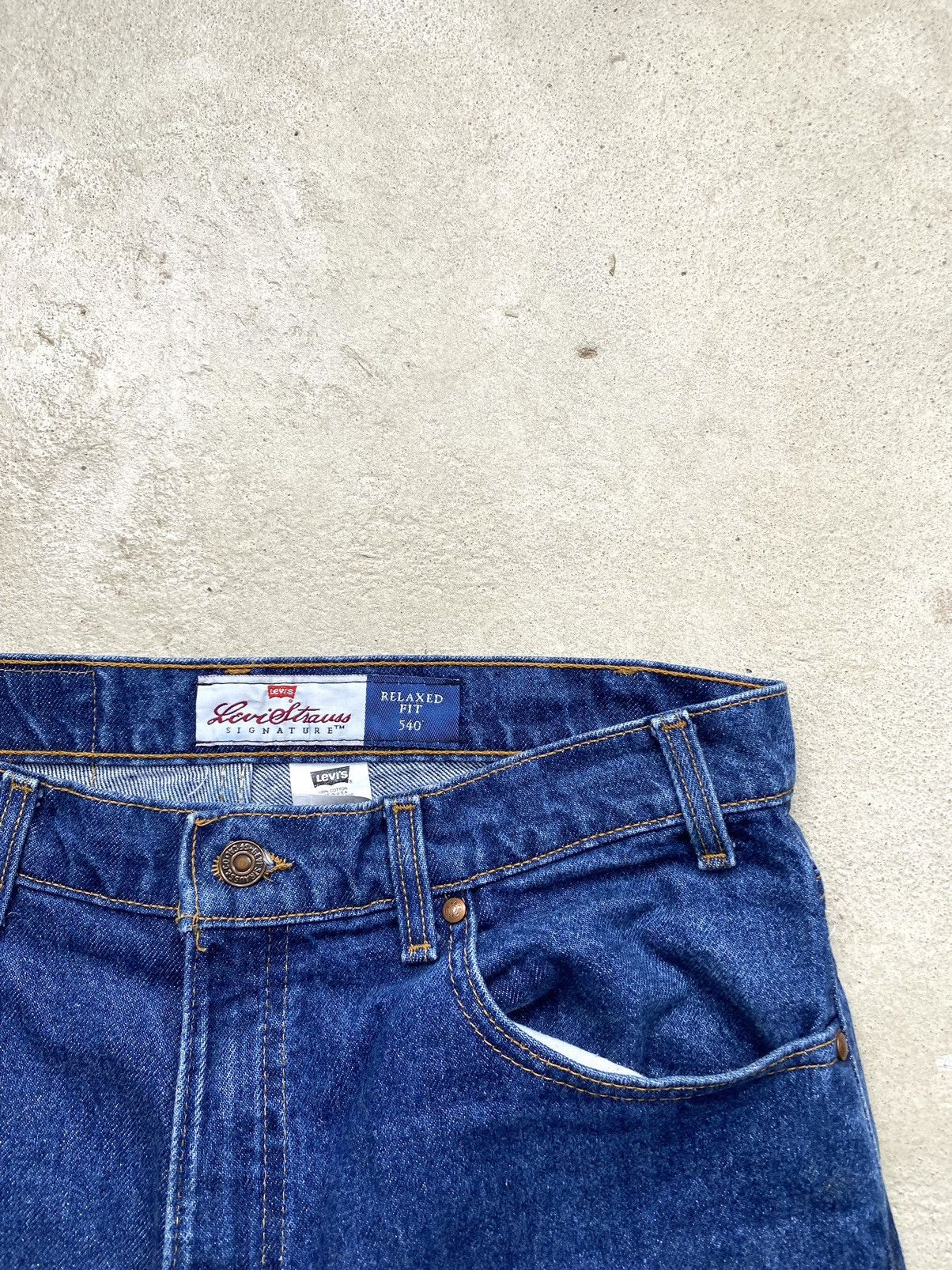 Levi's Vintage Clothing 90’s Vintage Levi’s 540 Denim Pants Navy Y2K Hype Size US 34 / EU 50 - 6 Thumbnail