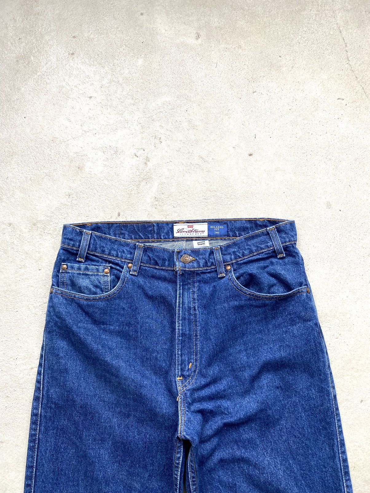 Levi's Vintage Clothing 90’s Vintage Levi’s 540 Denim Pants Navy Y2K Hype Size US 34 / EU 50 - 4 Thumbnail