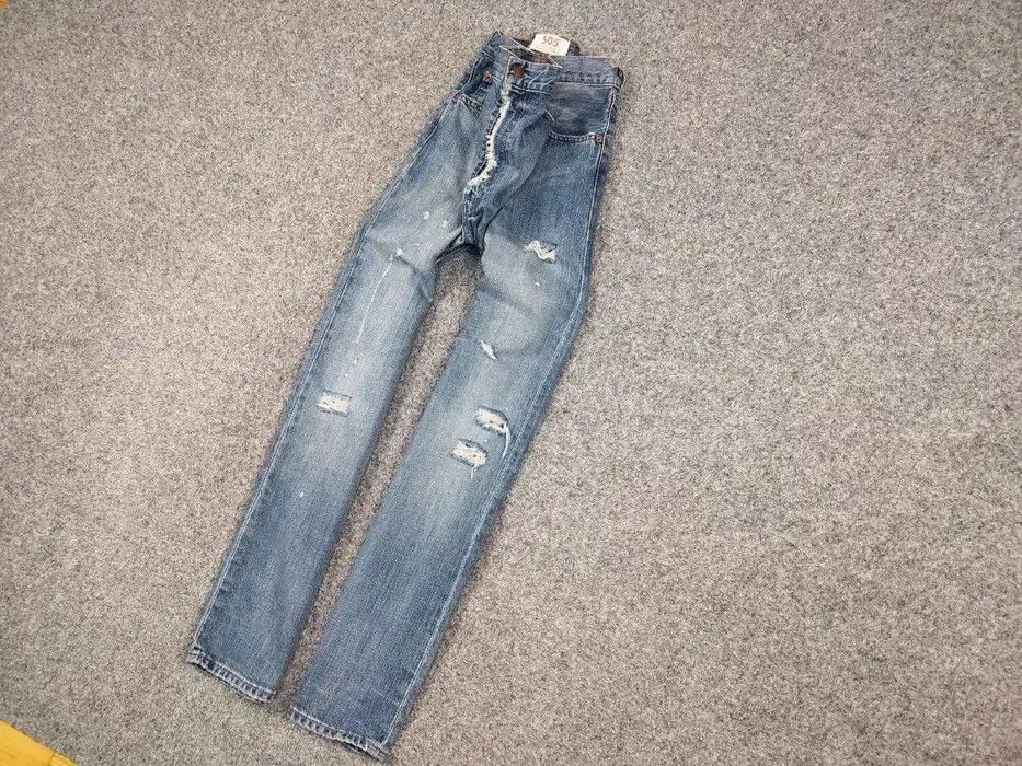 Levi's Vintage 90s Levis 505 Limited Edition Distressed Denim Jeans Size US 34 / EU 50 - 2 Thumbnail