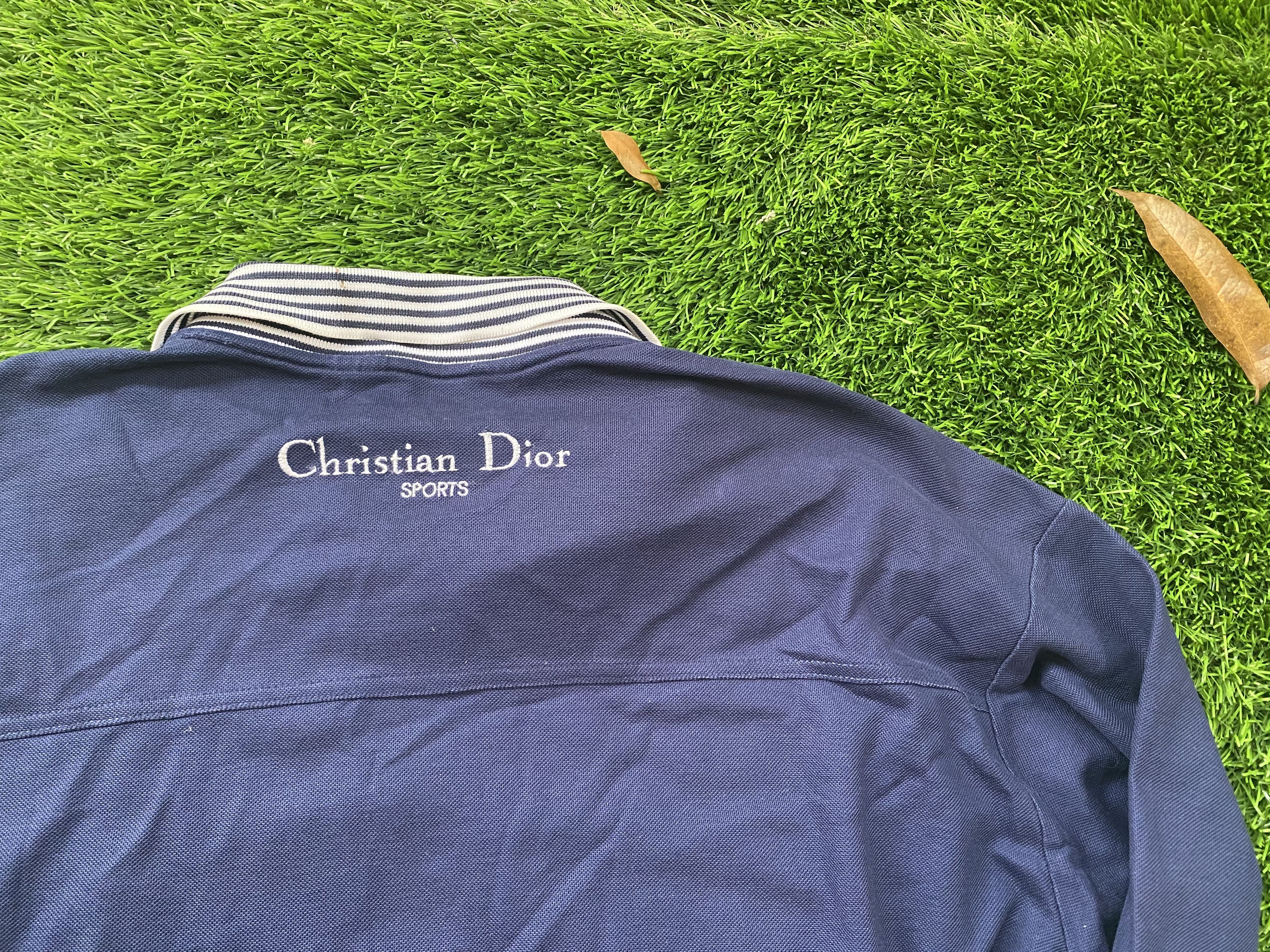 Christian Dior Monsieur Vintage Christian Dior Polo Shirt Longsleeve Rugby Size US L / EU 52-54 / 3 - 3 Thumbnail