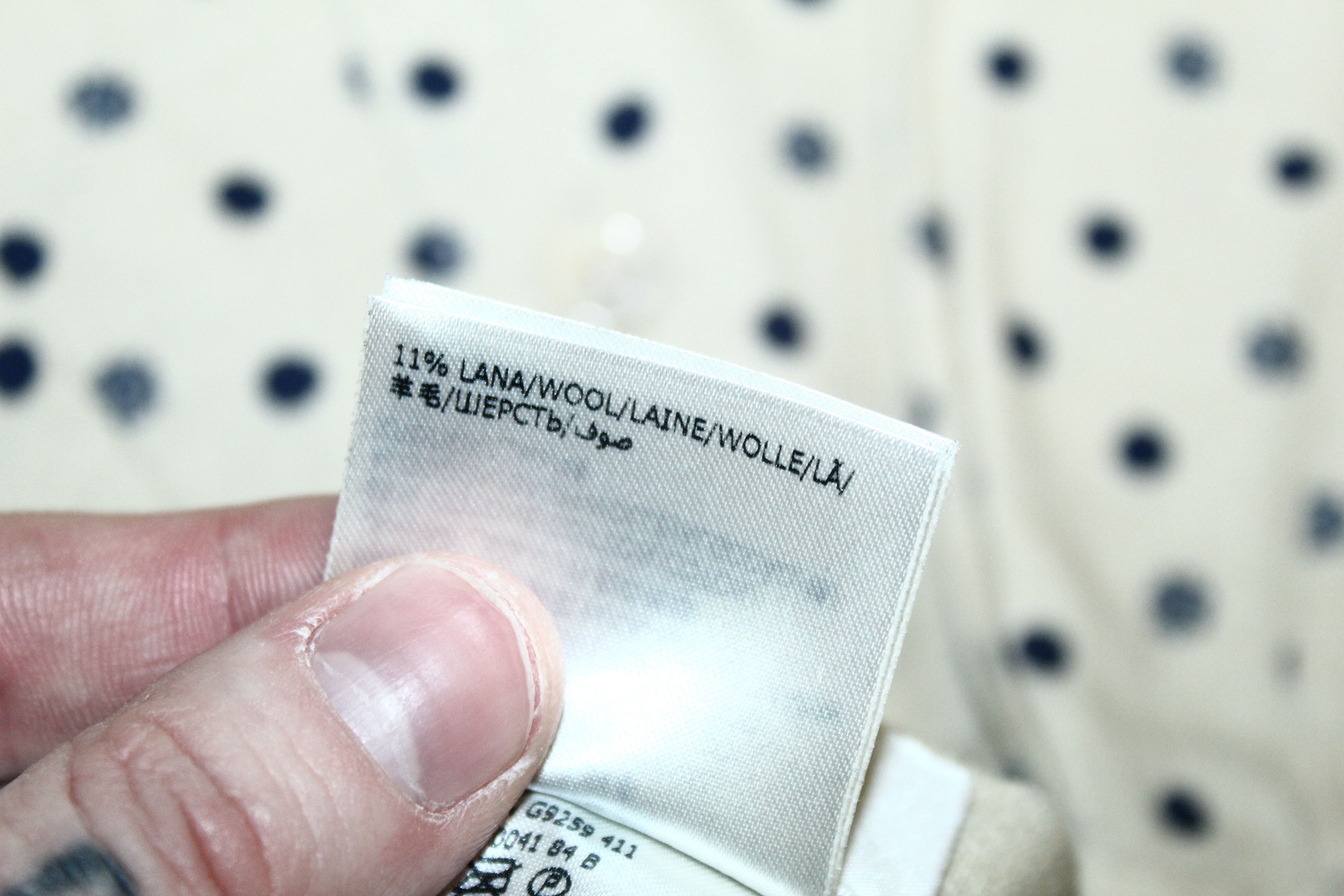 Glanshirt A Slowear Brand Glanshirt Dot Print Cotton Wool Shirt Size US M / EU 48-50 / 2 - 10 Thumbnail