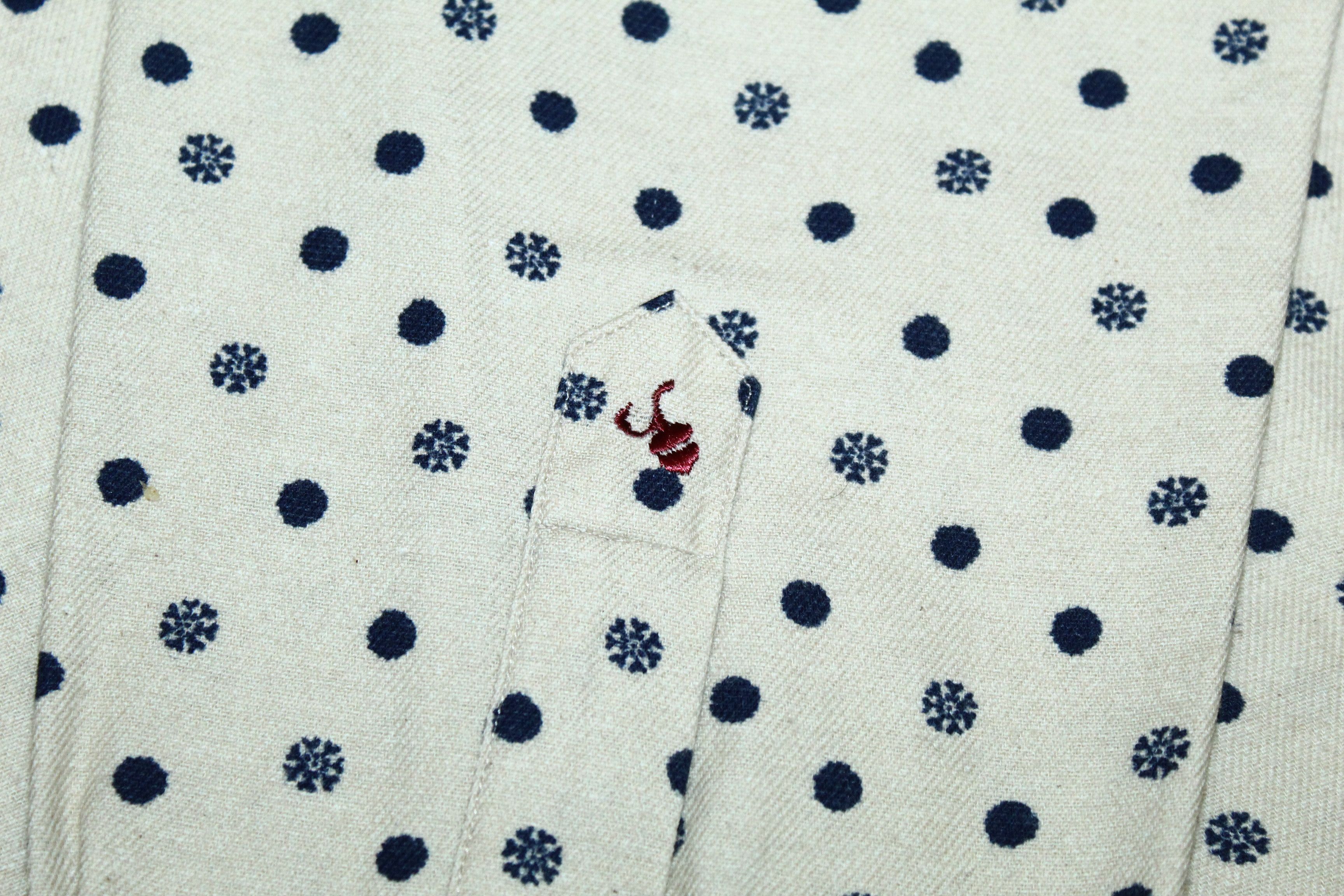 Glanshirt A Slowear Brand Glanshirt Dot Print Cotton Wool Shirt Size US M / EU 48-50 / 2 - 6 Thumbnail