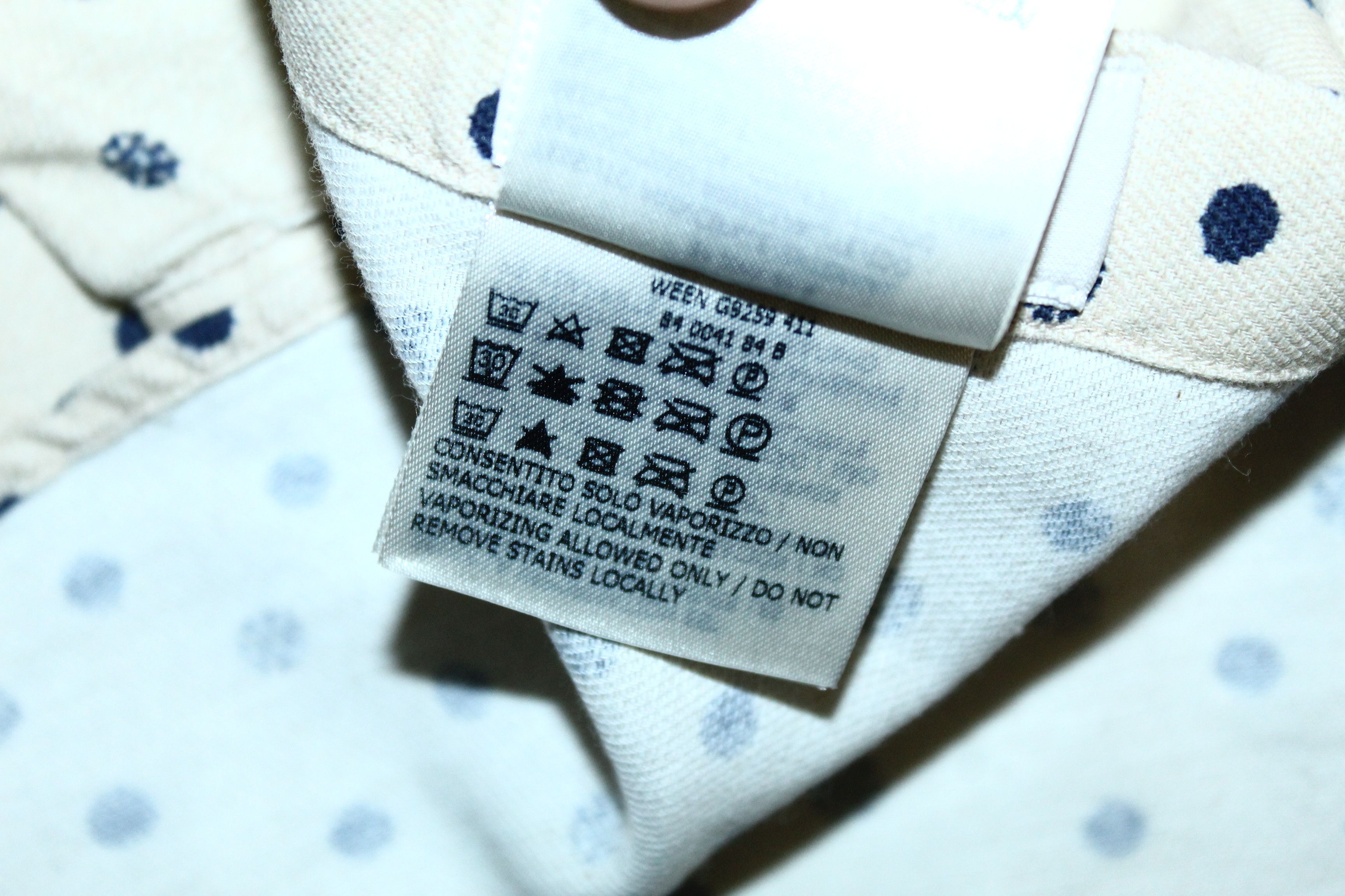 Glanshirt A Slowear Brand Glanshirt Dot Print Cotton Wool Shirt Size US M / EU 48-50 / 2 - 11 Thumbnail