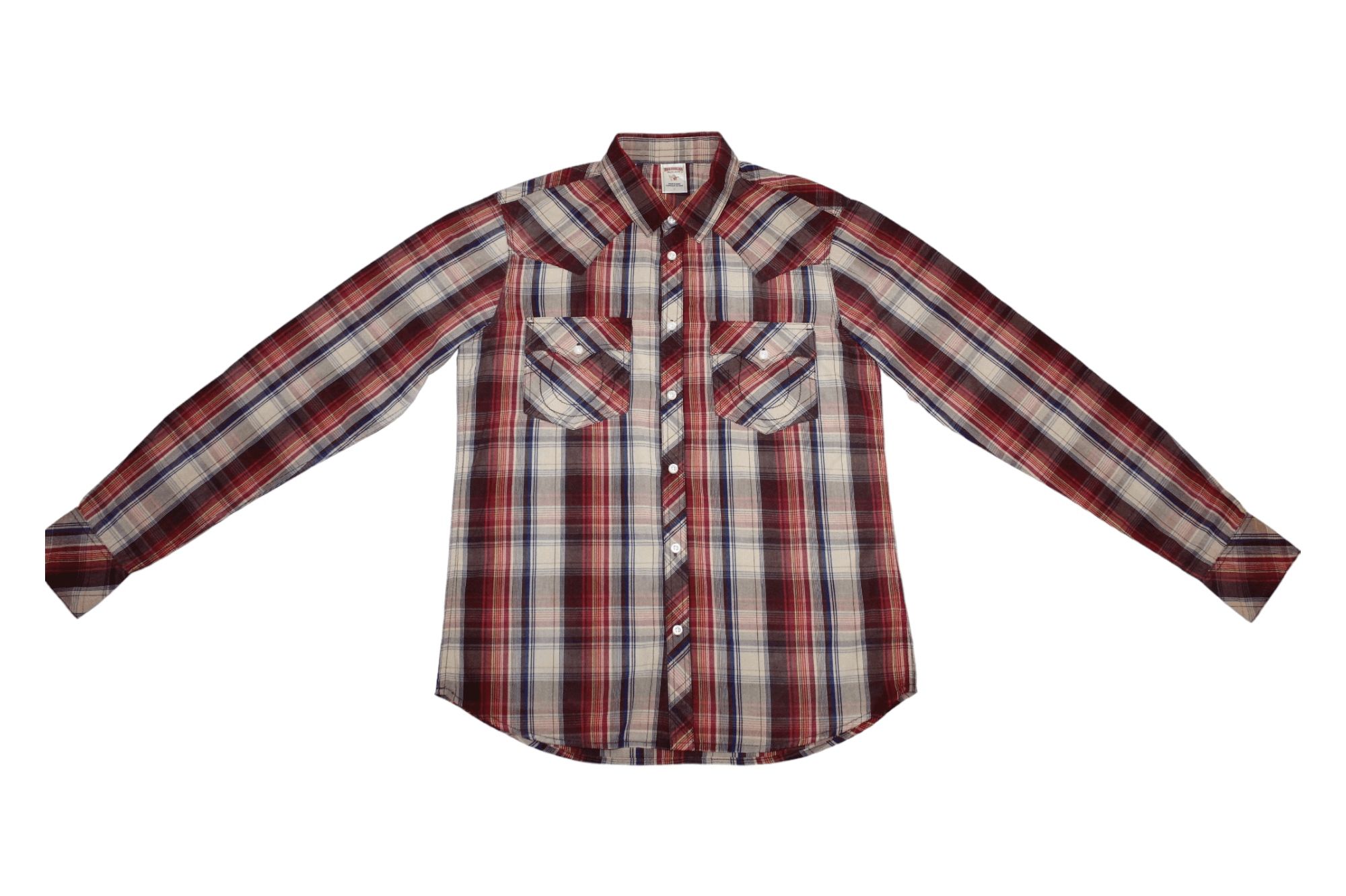 True Religion True Religion Madras Western Shirt Logo Pockets Size US L / EU 52-54 / 3 - 4 Thumbnail