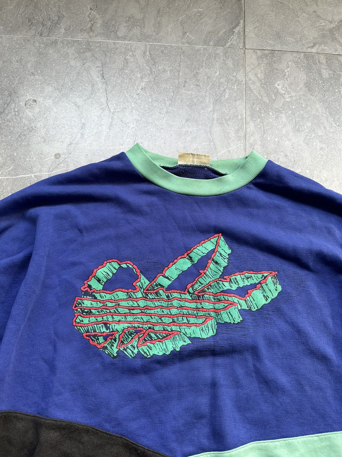 Adidas 80s Adidas 3-Stripes Sweatshirt Size US L / EU 52-54 / 3 - 3 Thumbnail