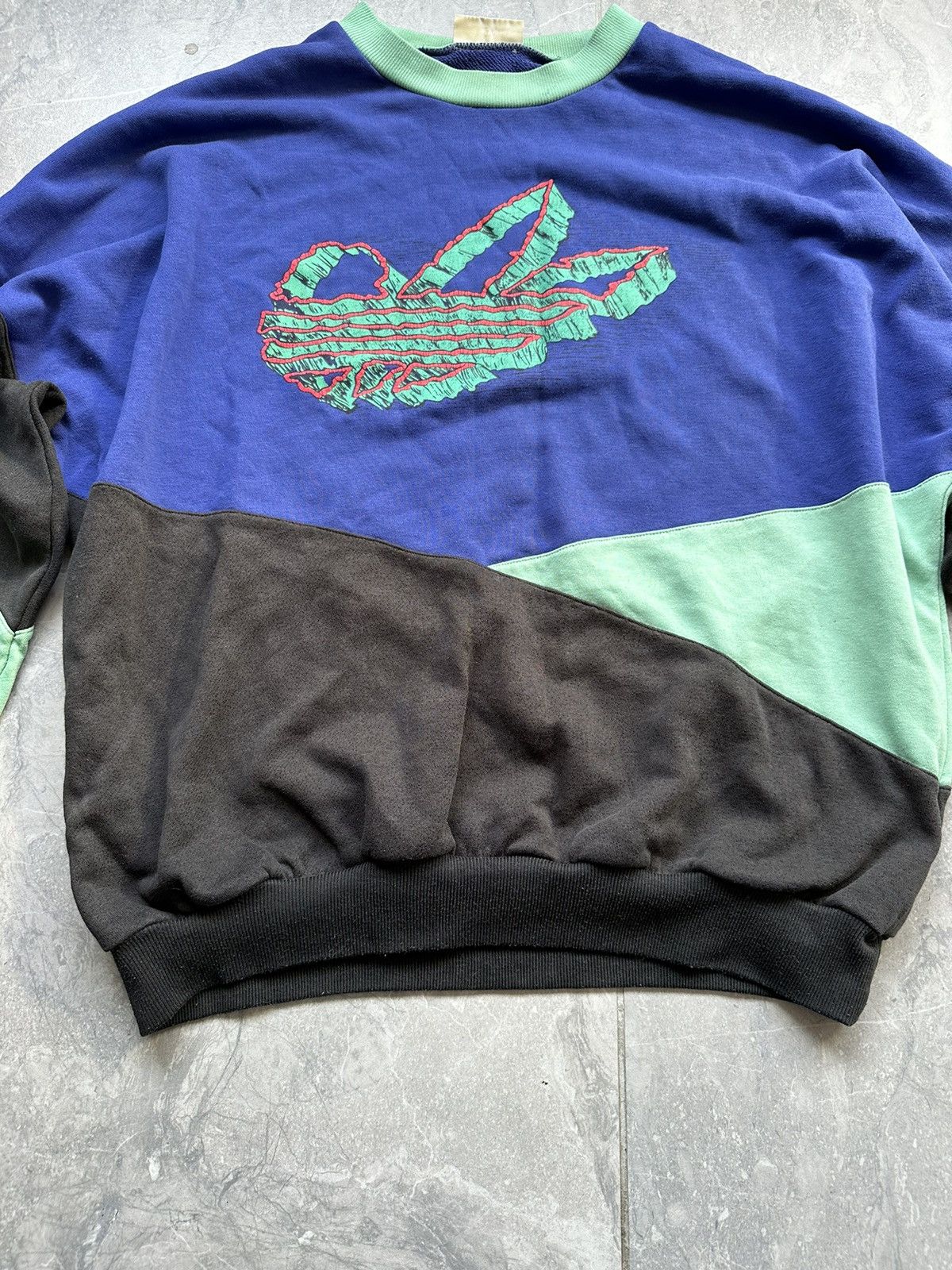 Adidas 80s Adidas 3-Stripes Sweatshirt Size US L / EU 52-54 / 3 - 4 Thumbnail