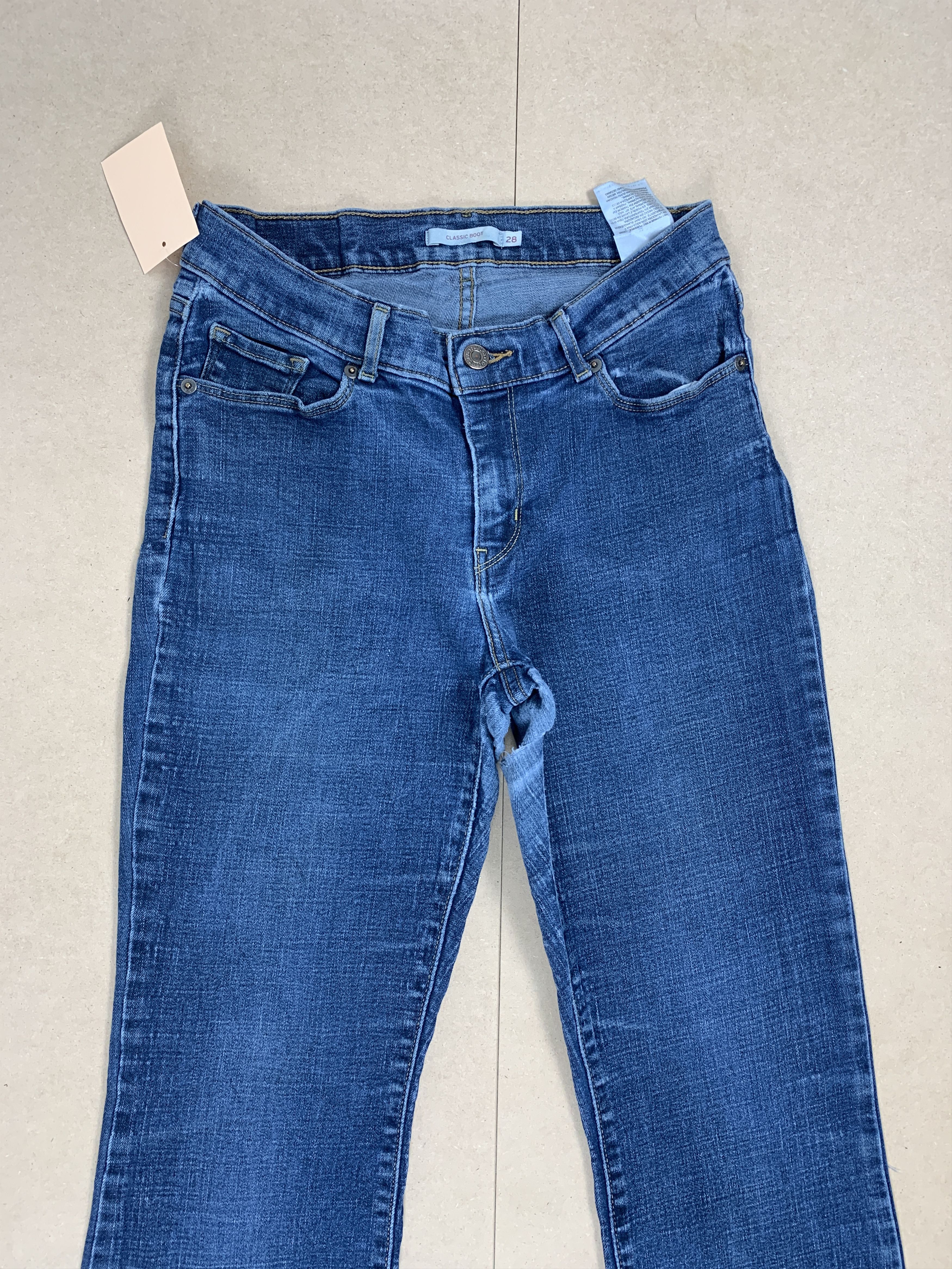 Levi's × Vintage Vintage Levis Women Flared Distressed Boot Cut Jeans P0296 Size 26" / US 2 / IT 38 - 2 Thumbnail