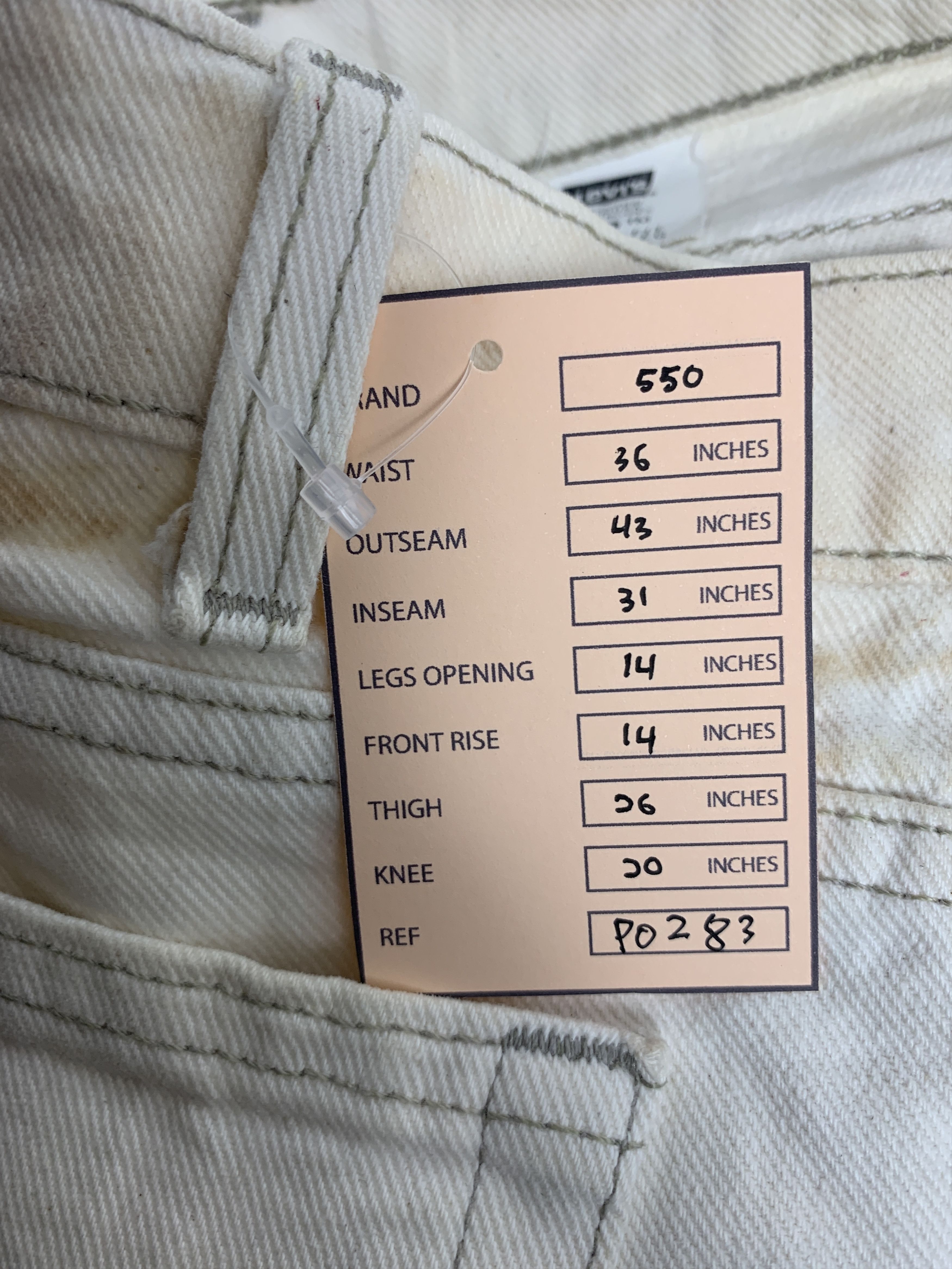 Levi's Vintage Levis 550 Faded Light Wash Jeans Size US 36 / EU 52 - 17 Thumbnail