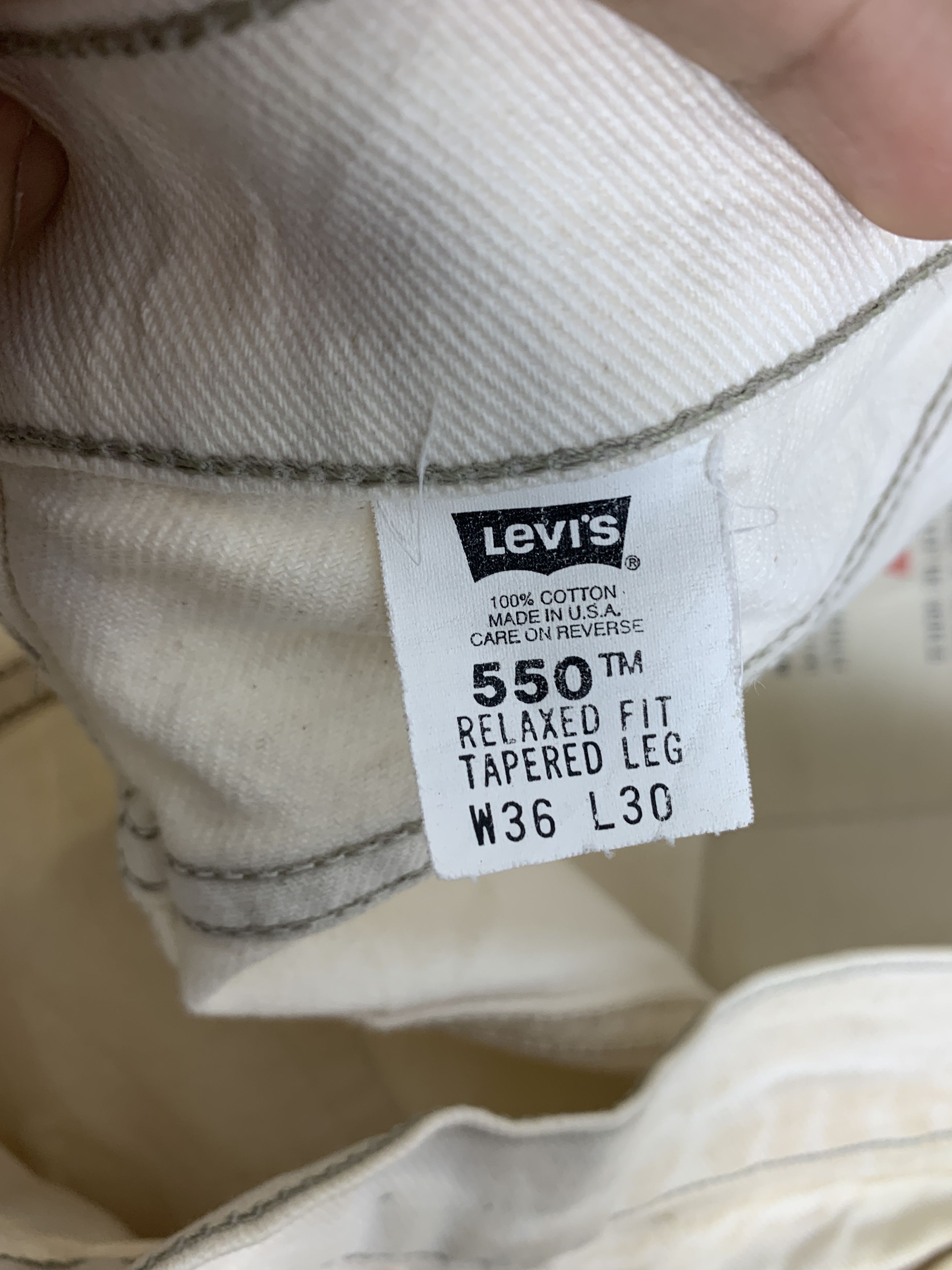 Levi's Vintage Levis 550 Faded Light Wash Jeans Size US 36 / EU 52 - 12 Thumbnail