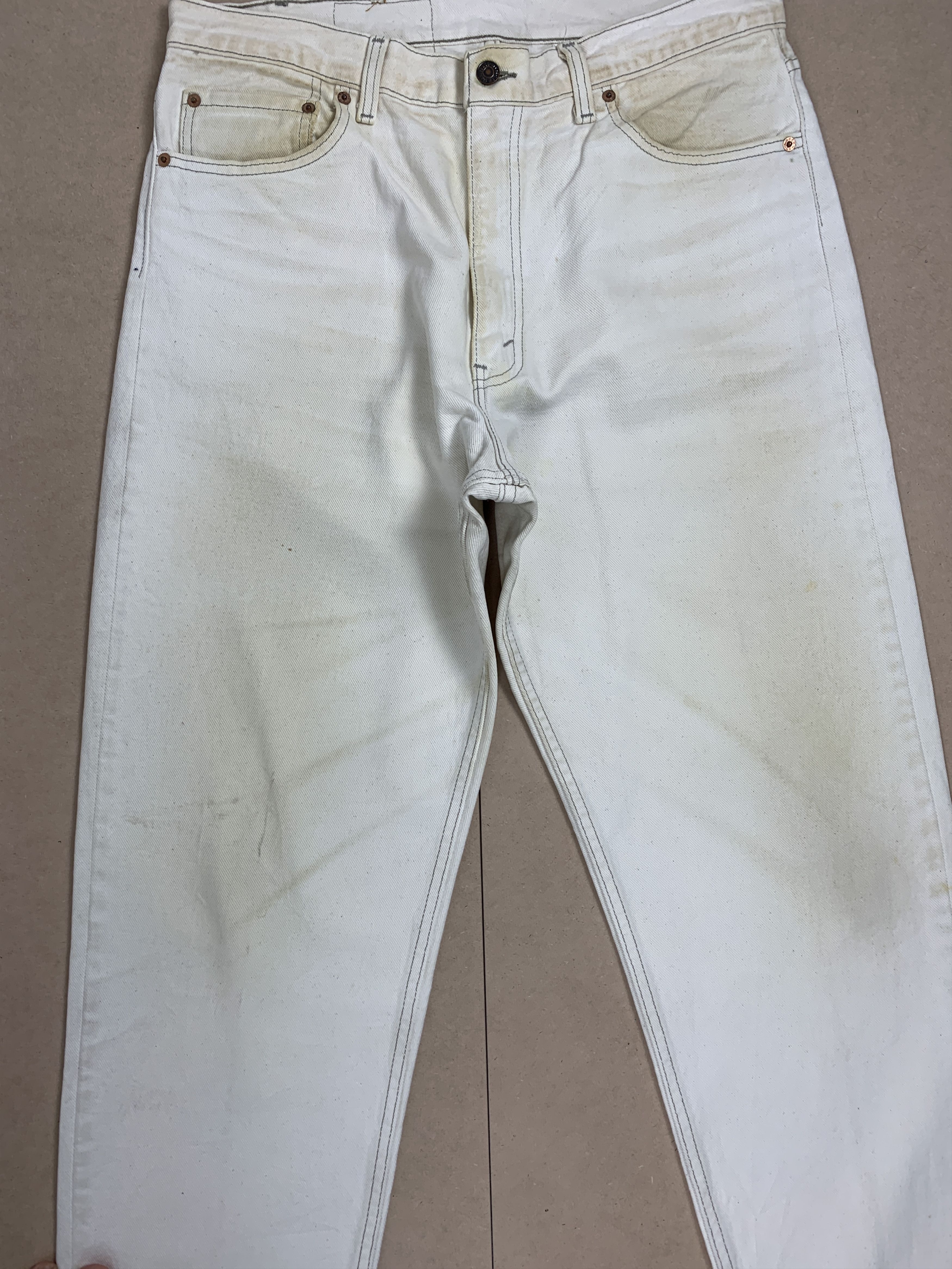 Levi's Vintage Levis 550 Faded Light Wash Jeans Size US 36 / EU 52 - 3 Thumbnail