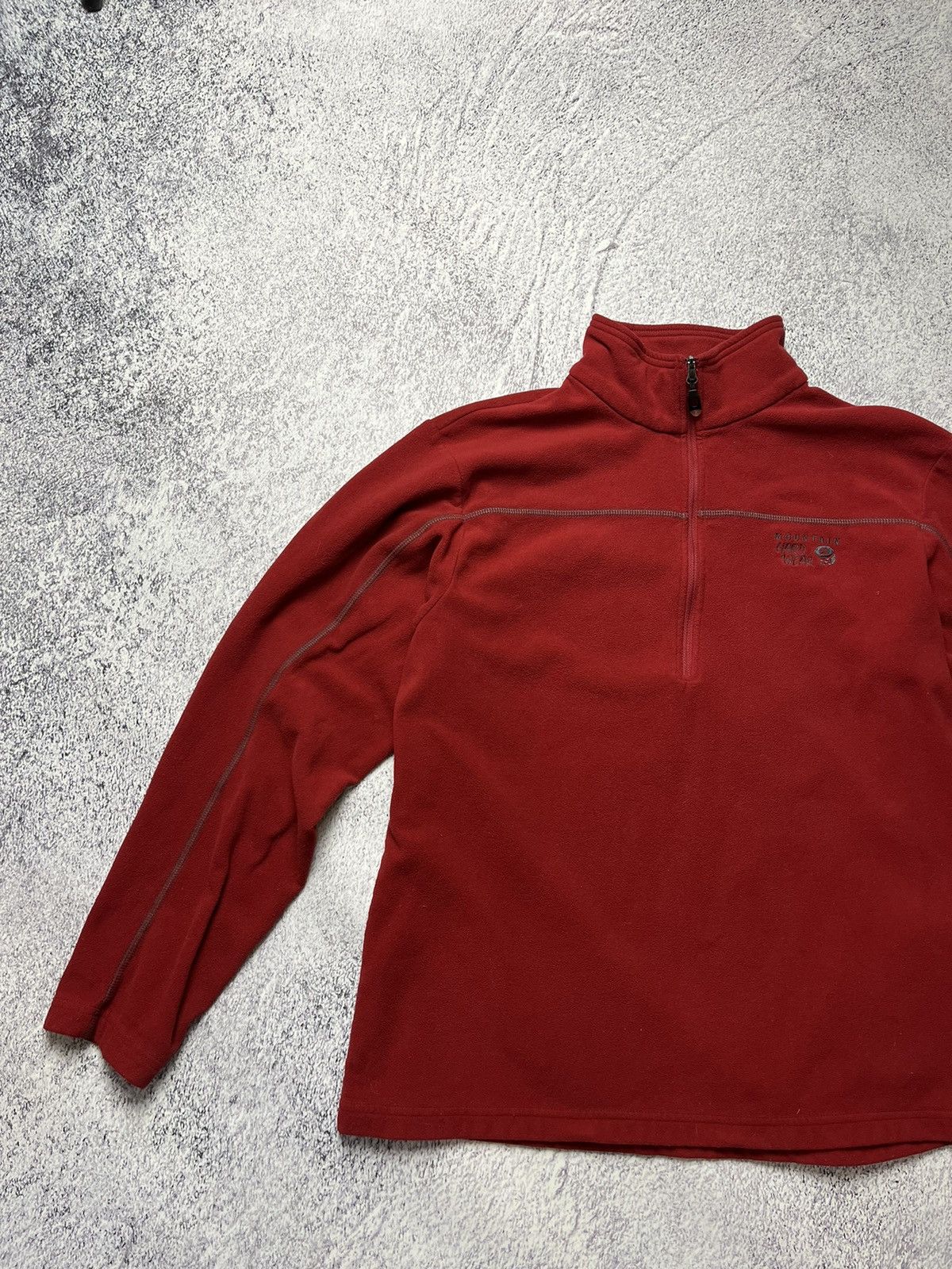 Mountain Hardwear Mountain Hardwear Fleece Jacket Medium Mens 1/4 Zip Red Size US L / EU 52-54 / 3 - 3 Thumbnail