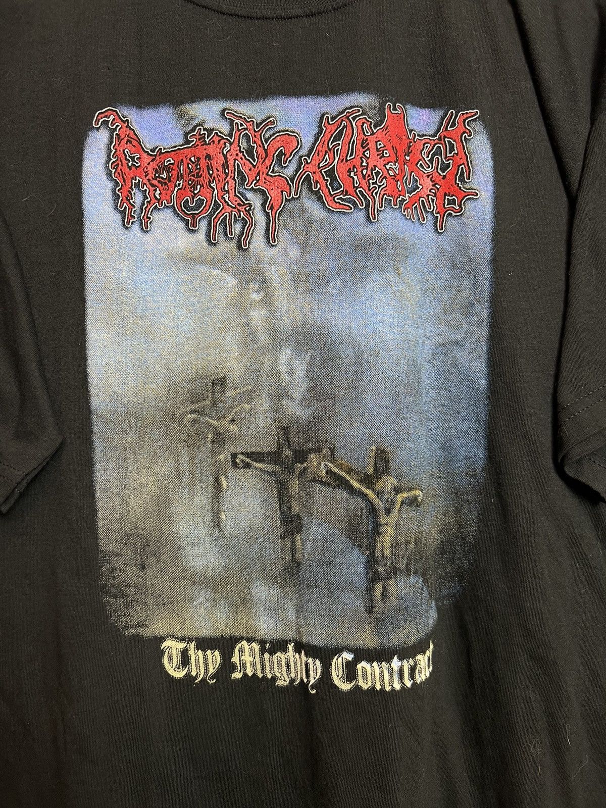 Band Tees Vintage 90s Rotting Christ t shirt Thy Mighty black metal Size US L / EU 52-54 / 3 - 3 Thumbnail
