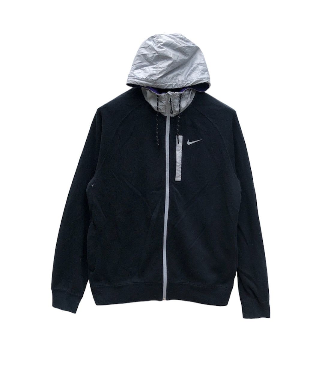 Nike NIKE Zipper Hoodie Mini Swoosh #0492-13 Size US L / EU 52-54 / 3 - 1 Thumbnail