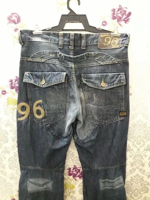 G-Star G STAR RAW DENIM JEANS ELWOOD 96 BIG BACK EMBROIDERED LOGO Size US 34 / EU 50 - 2 Thumbnail