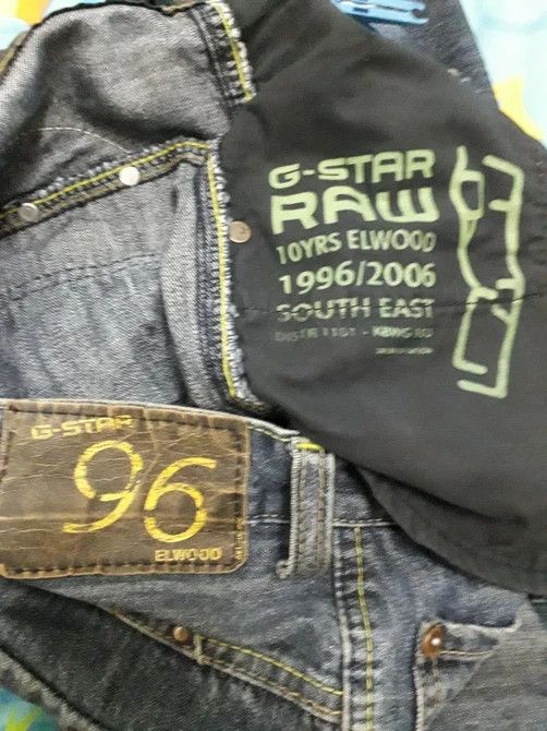 G-Star G STAR RAW DENIM JEANS ELWOOD 96 BIG BACK EMBROIDERED LOGO Size US 34 / EU 50 - 7 Thumbnail