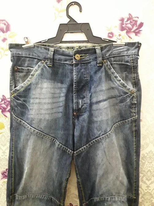 G-Star G STAR RAW DENIM JEANS ELWOOD 96 BIG BACK EMBROIDERED LOGO Size US 34 / EU 50 - 4 Thumbnail