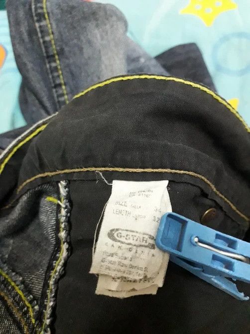 G-Star G STAR RAW DENIM JEANS ELWOOD 96 BIG BACK EMBROIDERED LOGO Size US 34 / EU 50 - 8 Thumbnail