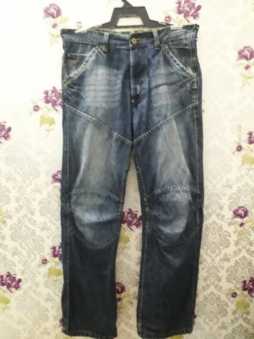G-Star G STAR RAW DENIM JEANS ELWOOD 96 BIG BACK EMBROIDERED LOGO Size US 34 / EU 50 - 3 Thumbnail
