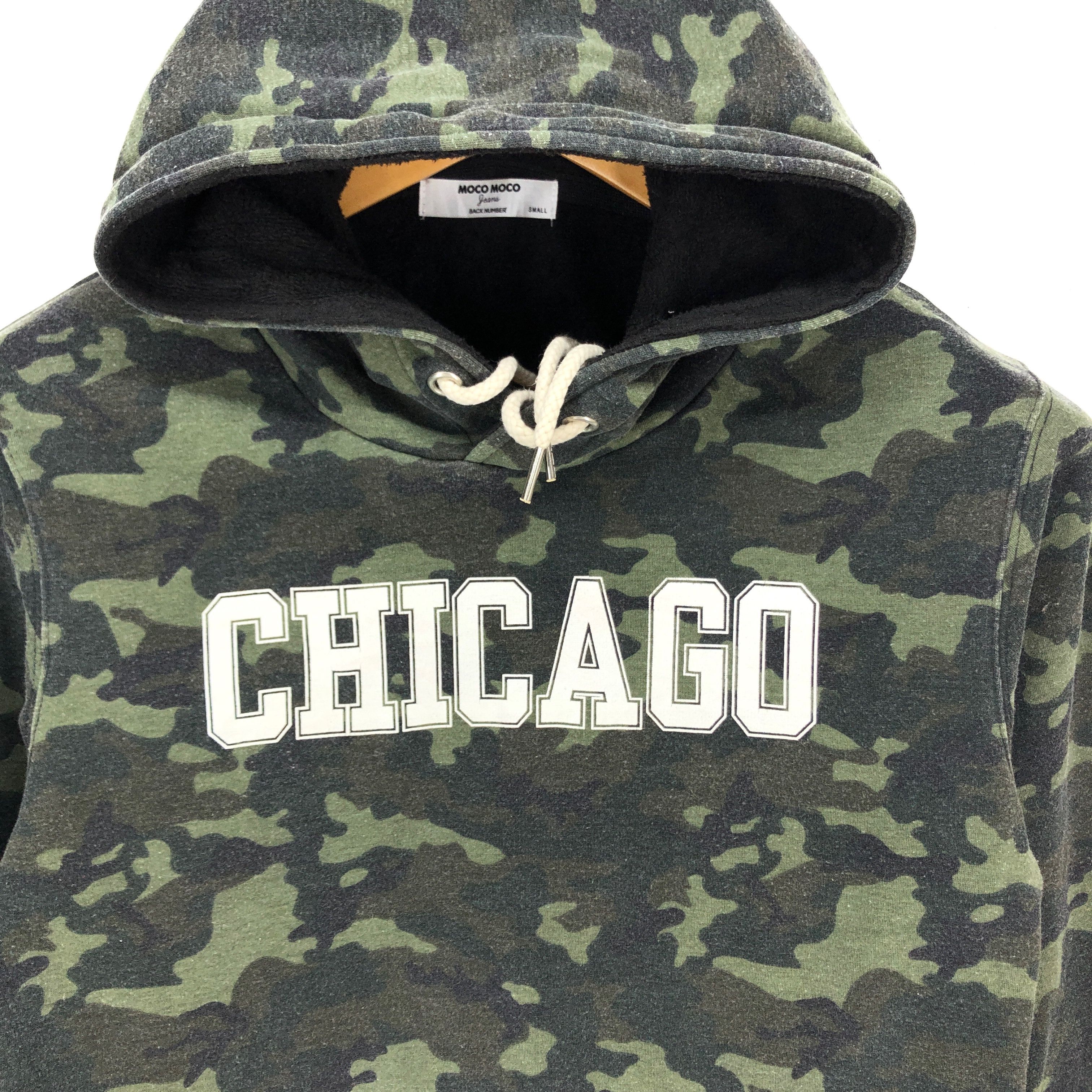 Japanese Brand Chicago by BACK NUMBER Camouflage Hoodie Pullover #1463-53 Size US S / EU 44-46 / 1 - 2 Thumbnail