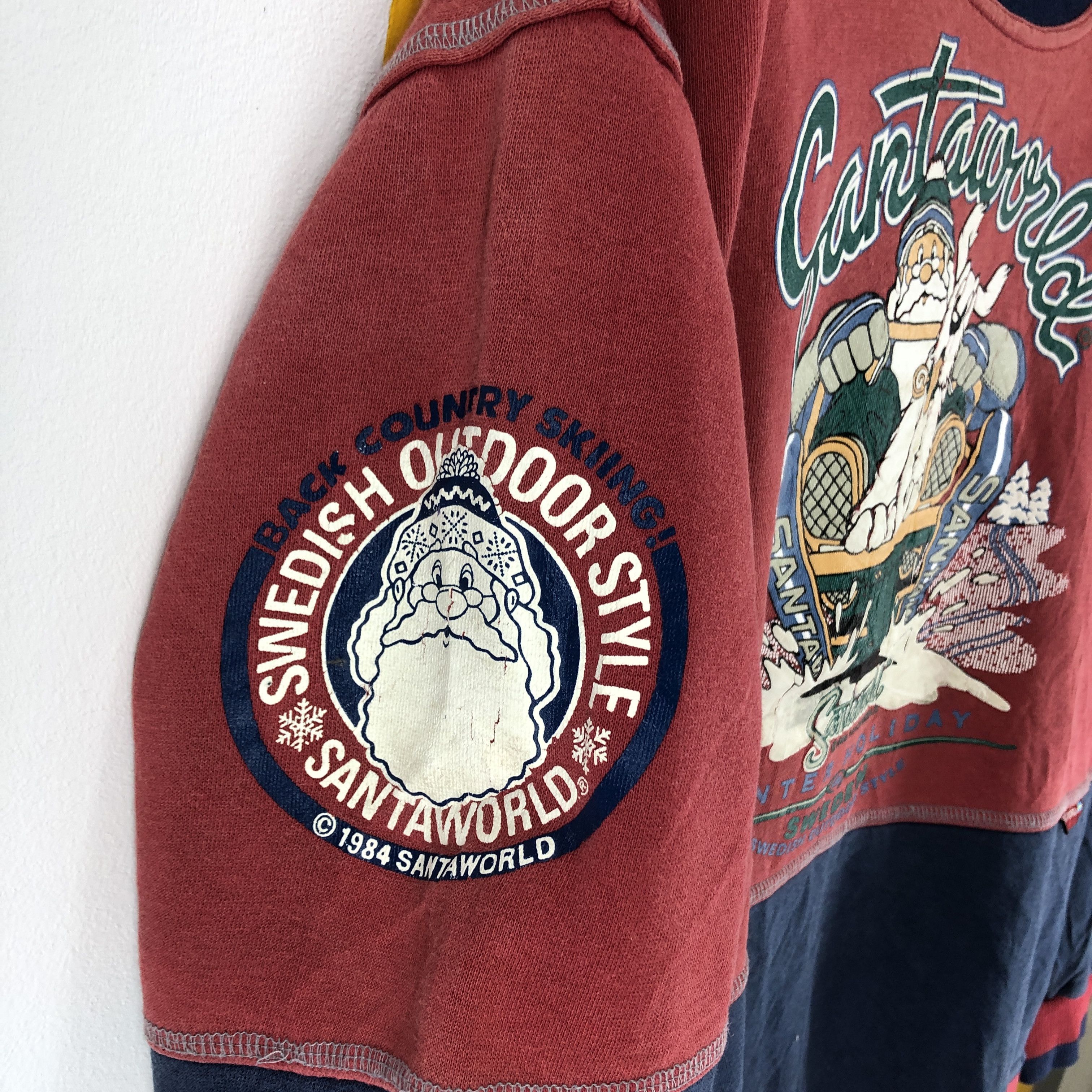 Japanese Brand SANTA WORLD Crew Neck Sweatshirt #0826/AC Size US M / EU 48-50 / 2 - 8 Thumbnail