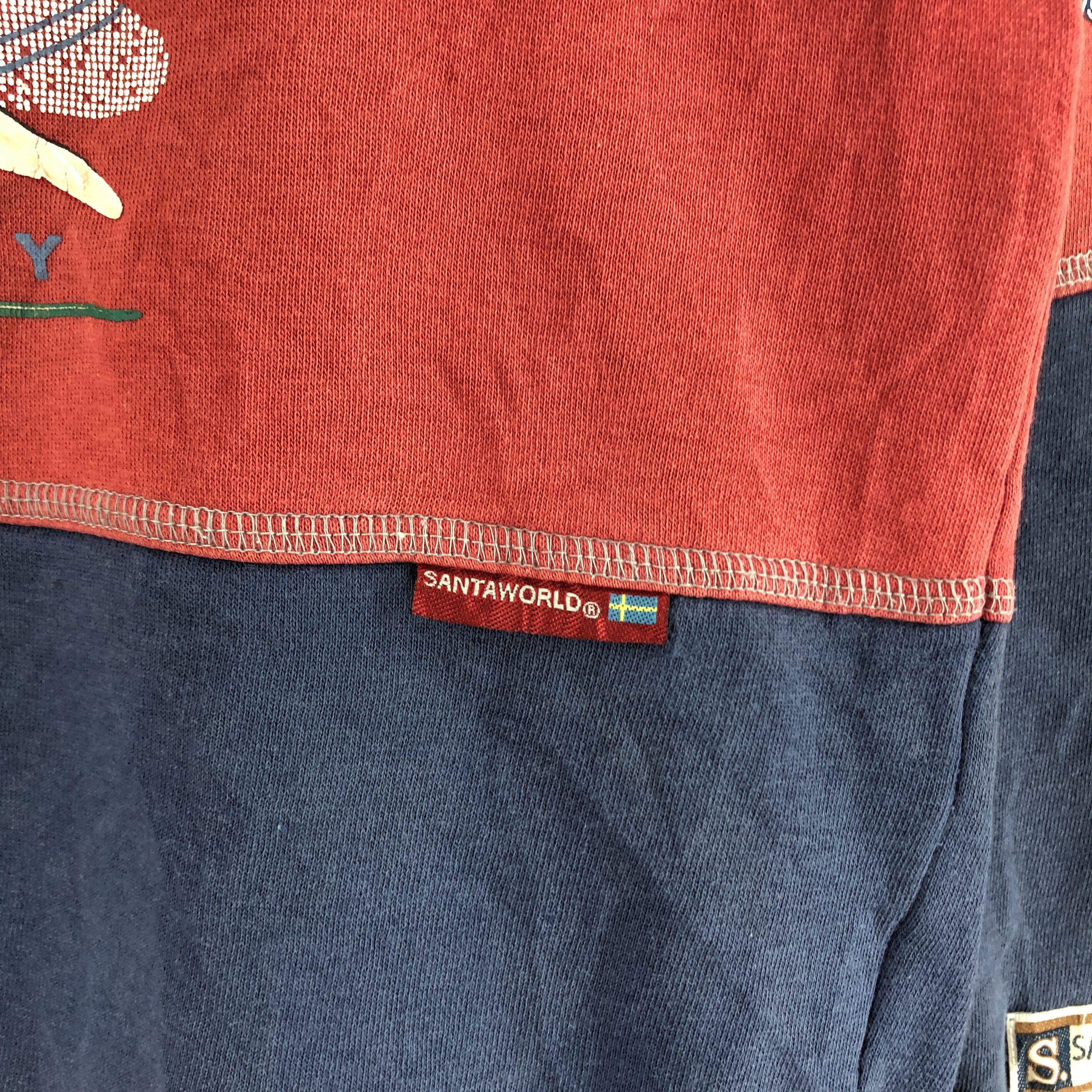Japanese Brand SANTA WORLD Crew Neck Sweatshirt #0826/AC Size US M / EU 48-50 / 2 - 5 Thumbnail
