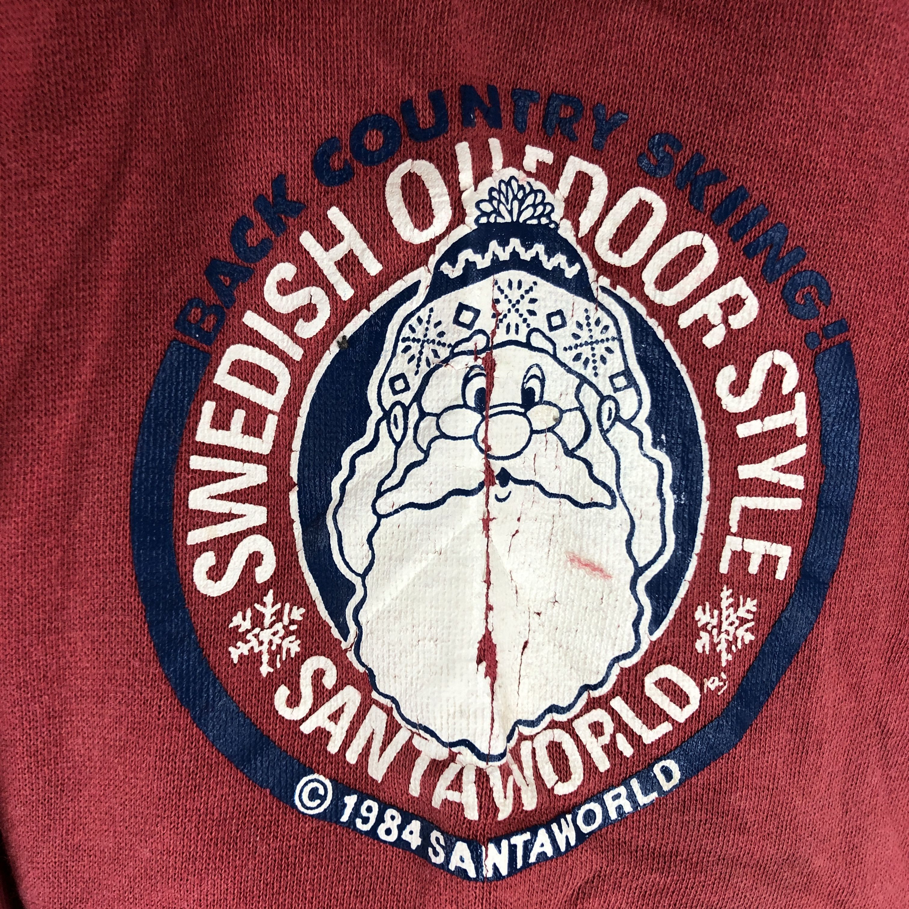 Japanese Brand SANTA WORLD Crew Neck Sweatshirt #0826/AC Size US M / EU 48-50 / 2 - 7 Thumbnail