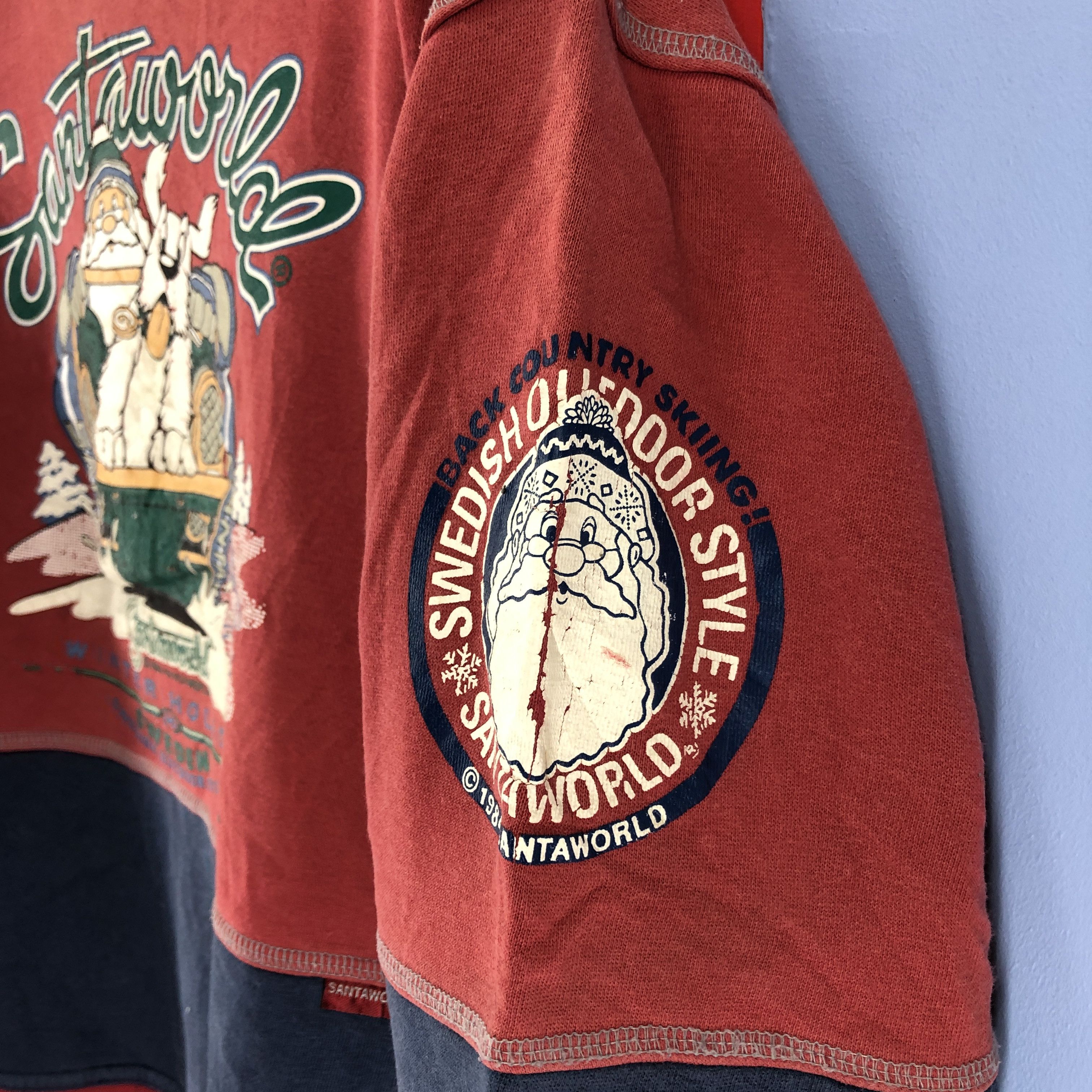 Japanese Brand SANTA WORLD Crew Neck Sweatshirt #0826/AC Size US M / EU 48-50 / 2 - 6 Thumbnail