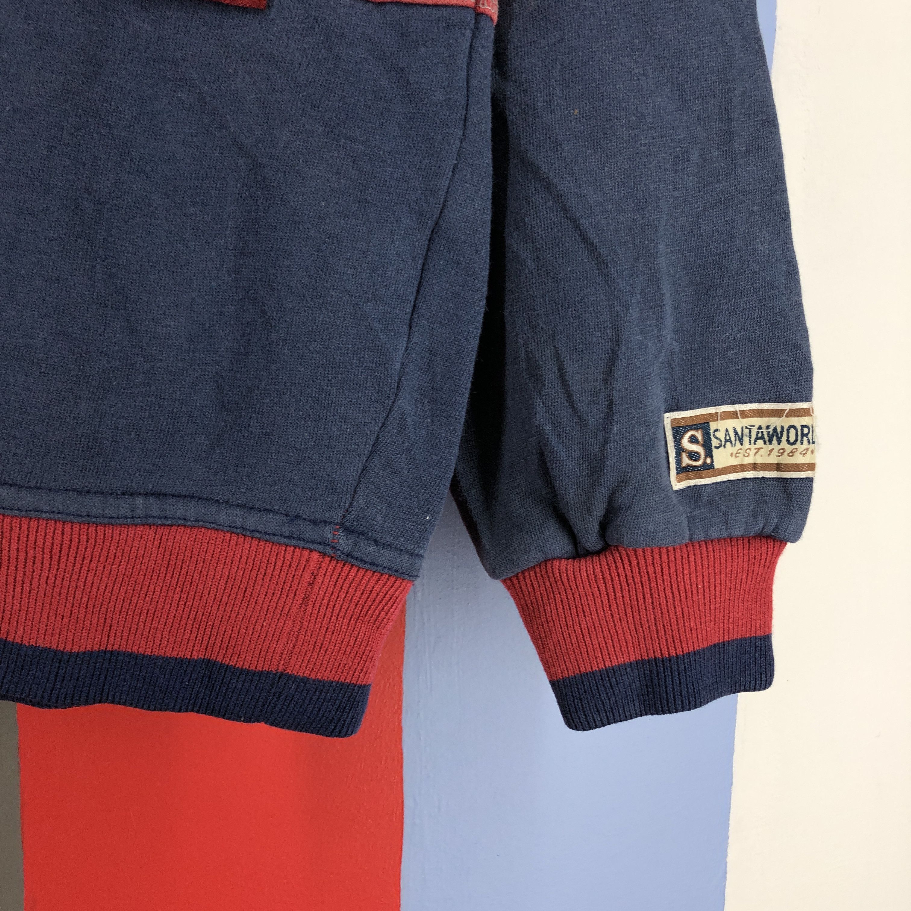 Japanese Brand SANTA WORLD Crew Neck Sweatshirt #0826/AC Size US M / EU 48-50 / 2 - 10 Thumbnail