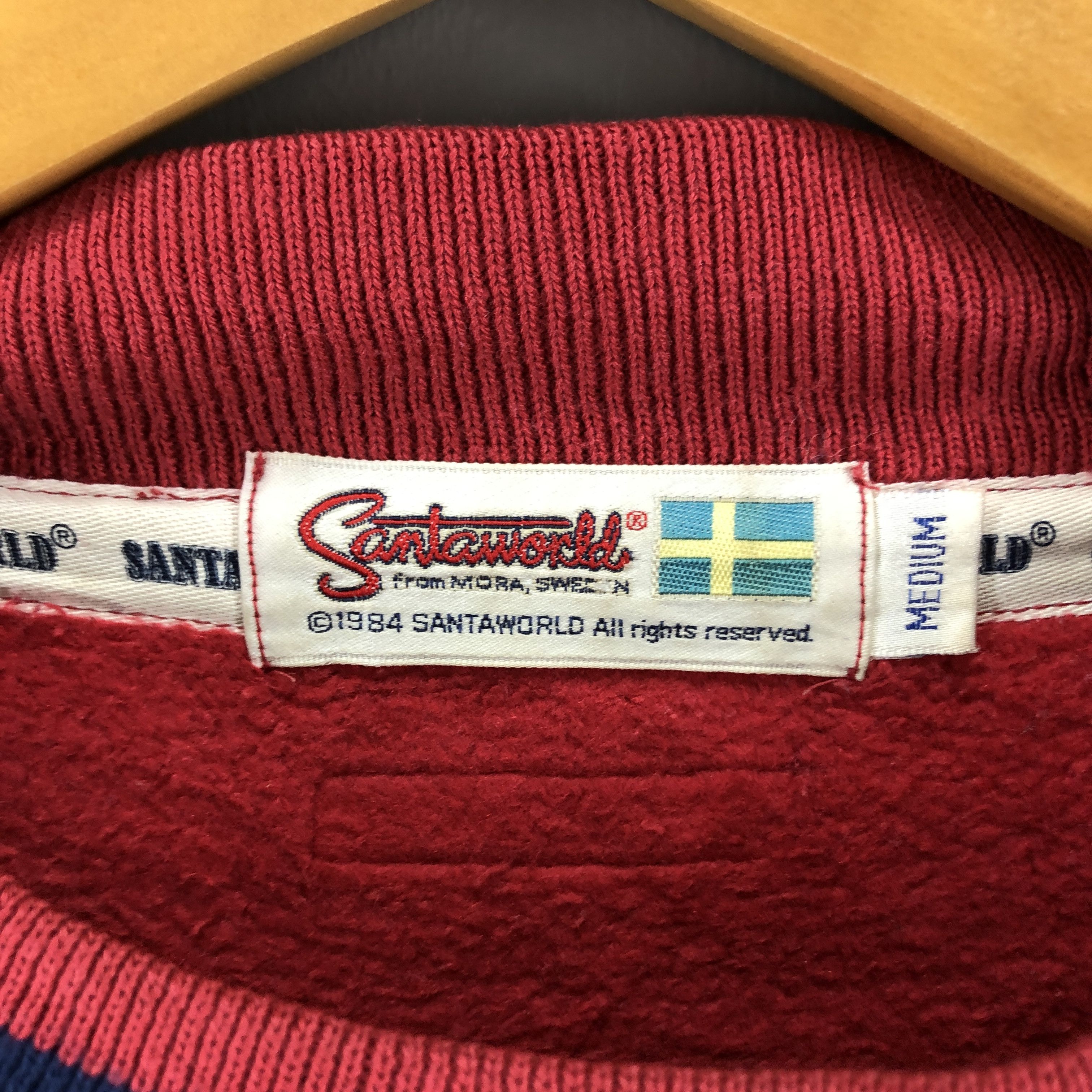 Japanese Brand SANTA WORLD Crew Neck Sweatshirt #0826/AC Size US M / EU 48-50 / 2 - 12 Thumbnail