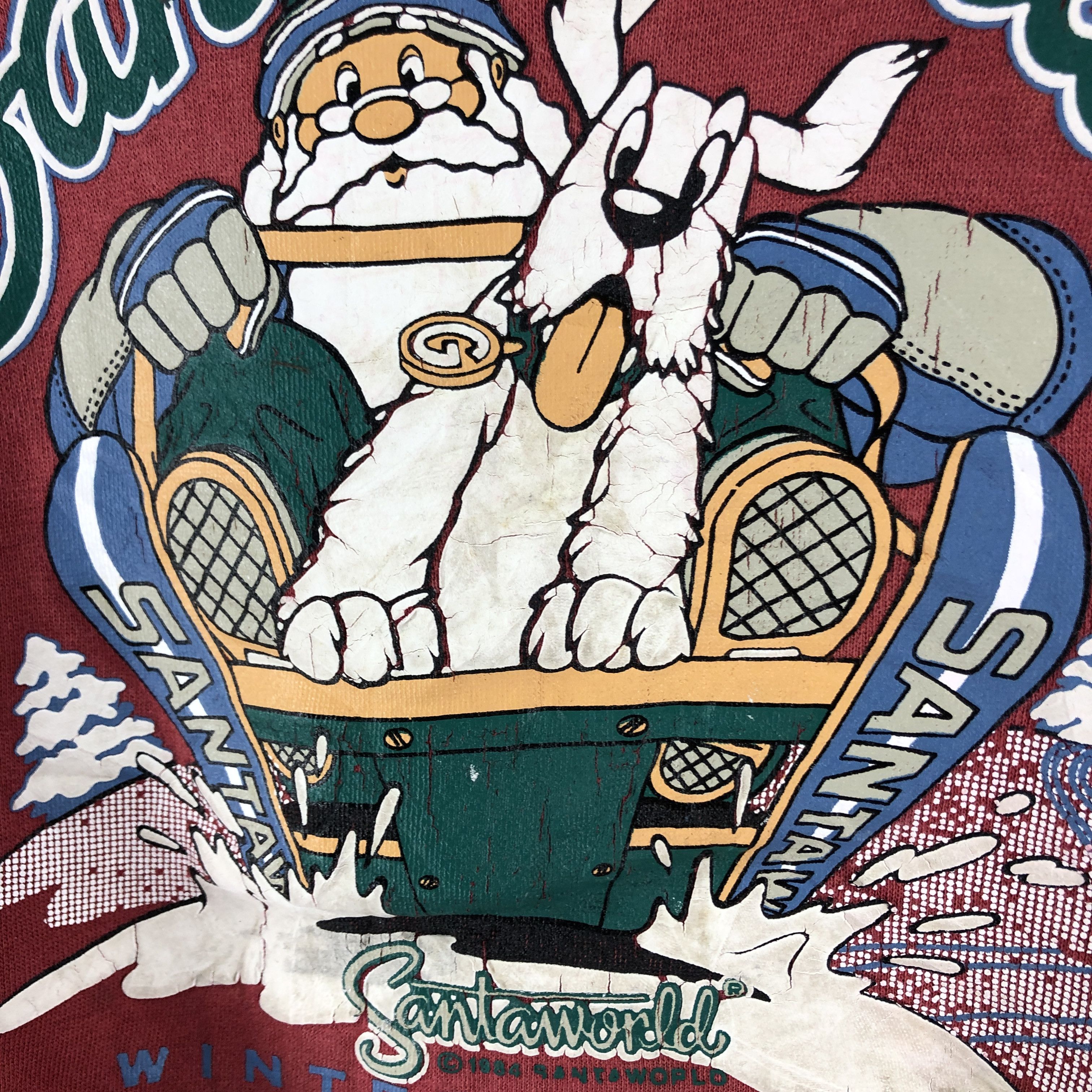 Japanese Brand SANTA WORLD Crew Neck Sweatshirt #0826/AC Size US M / EU 48-50 / 2 - 4 Thumbnail