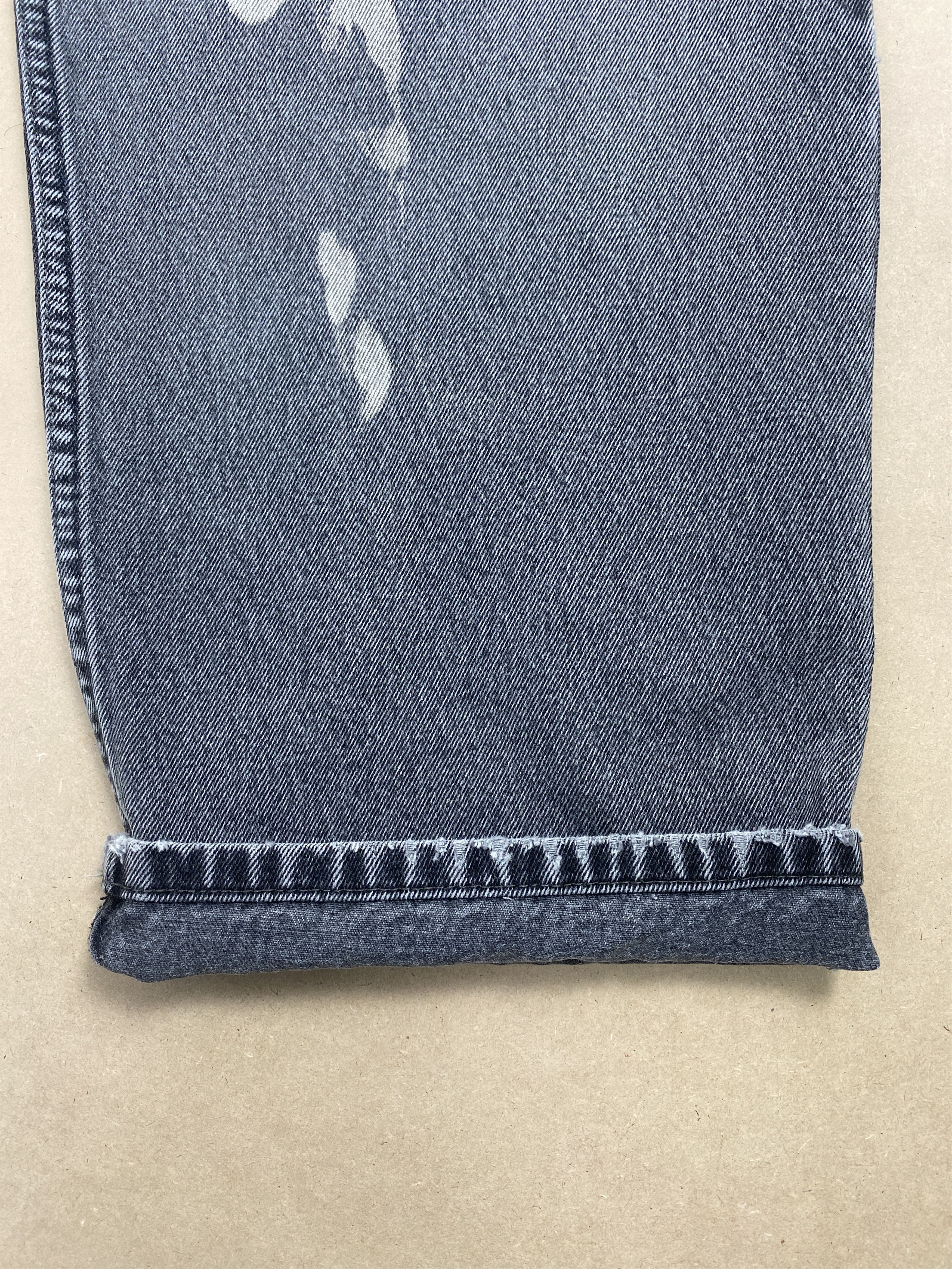 Levi's × Vintage Vintage Levis 550 Distressed Faded Straight Cut Black Jeans Size US 43 - 4 Thumbnail