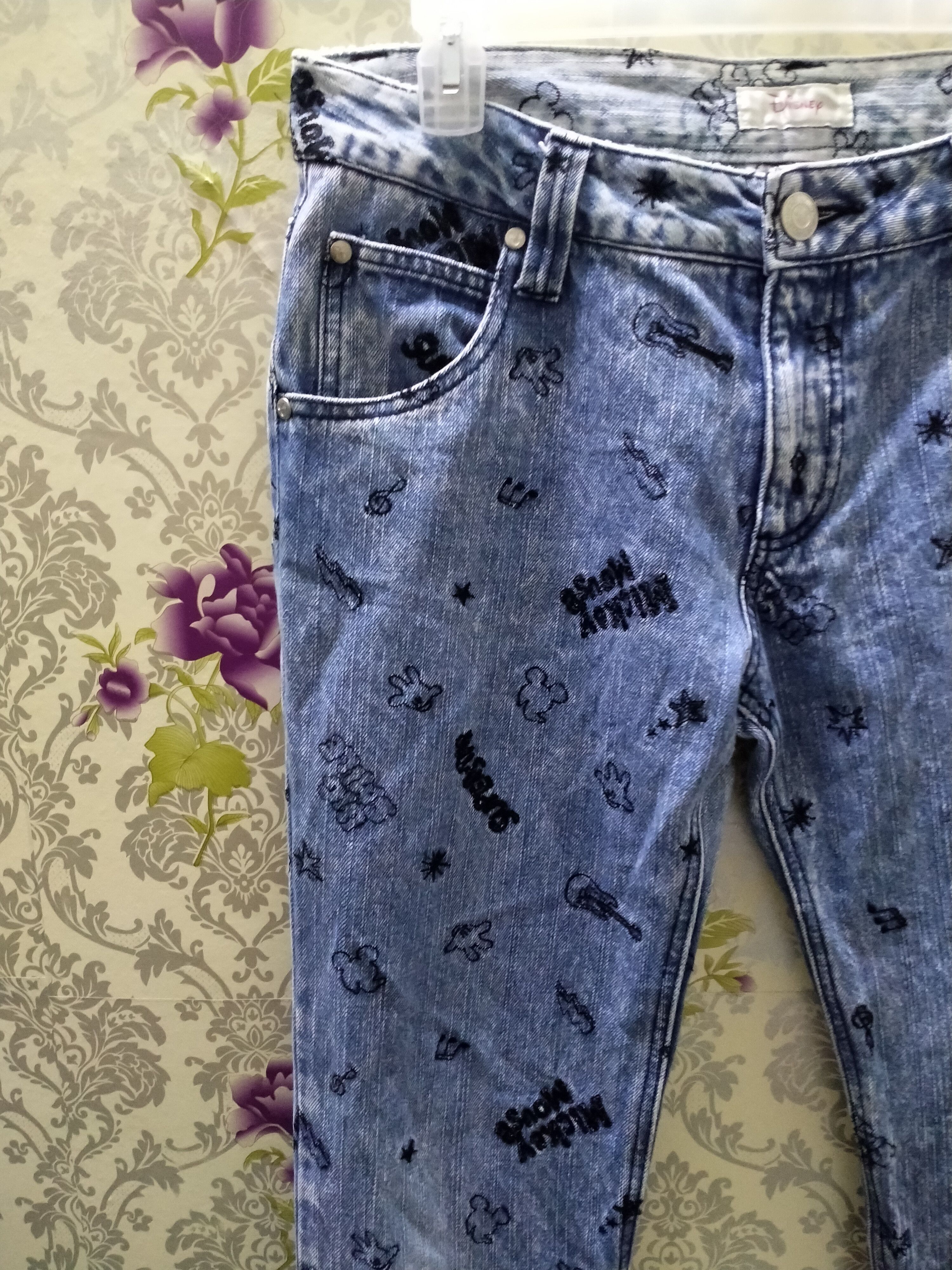 Disney × Hysteric Glamour × Japanese Brand DISNEY JEANS FULLPREME EMBROIDERED MULTI LOGO Size US 35 - 3 Thumbnail