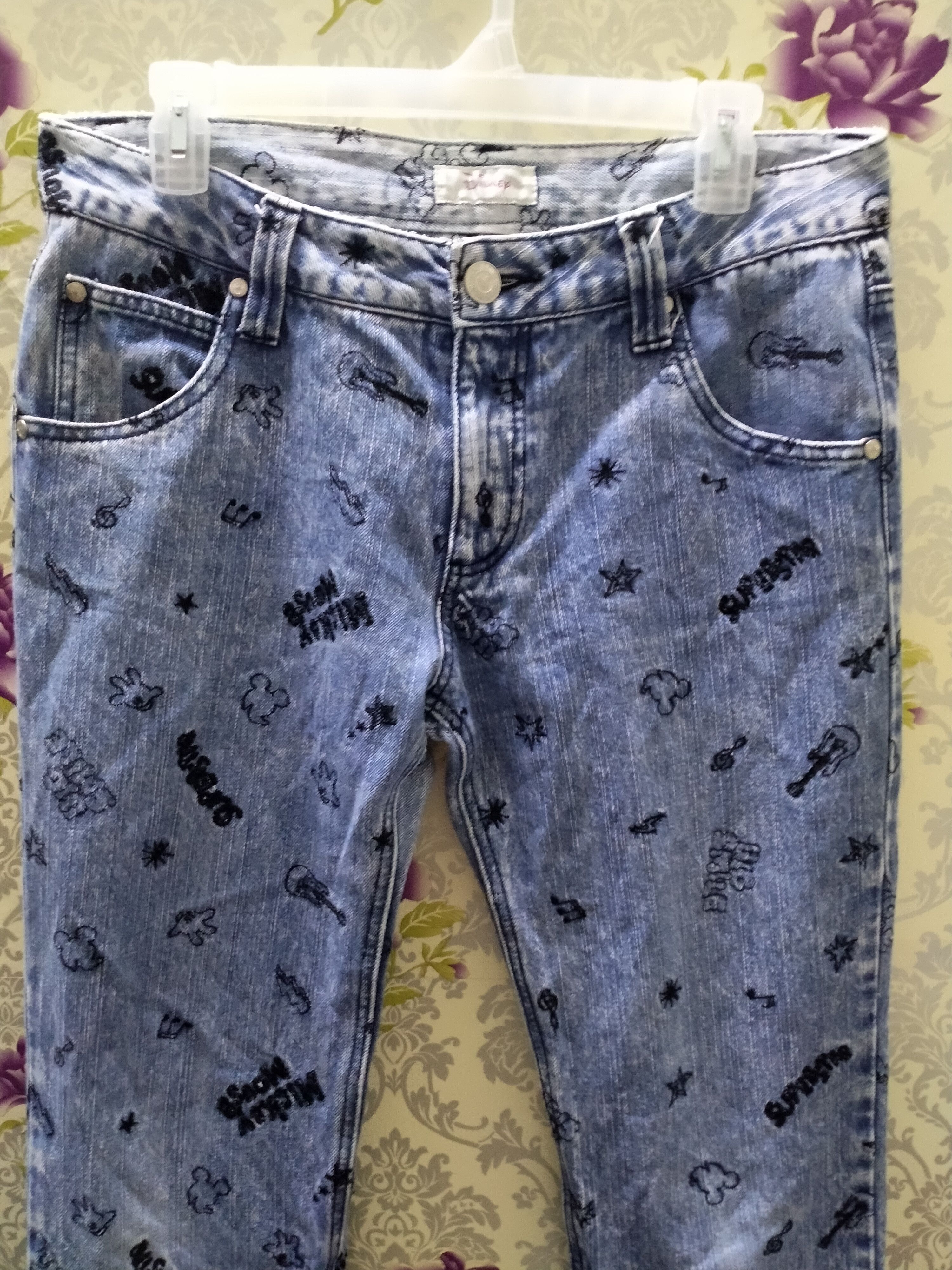 Disney × Hysteric Glamour × Japanese Brand DISNEY JEANS FULLPREME EMBROIDERED MULTI LOGO Size US 35 - 2 Thumbnail